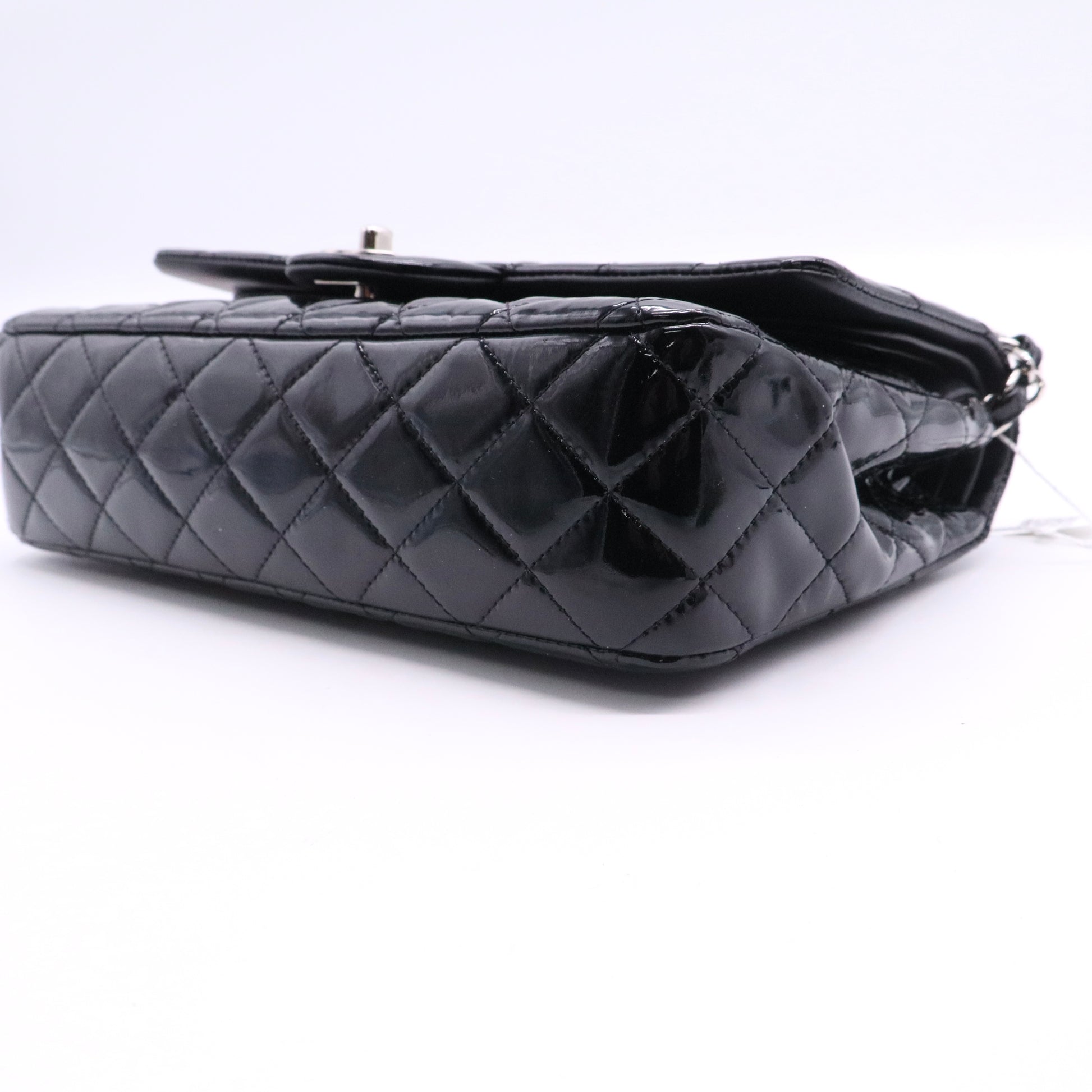 Chanel Patent Upside Down Flap Bag Black twins LDJ2726