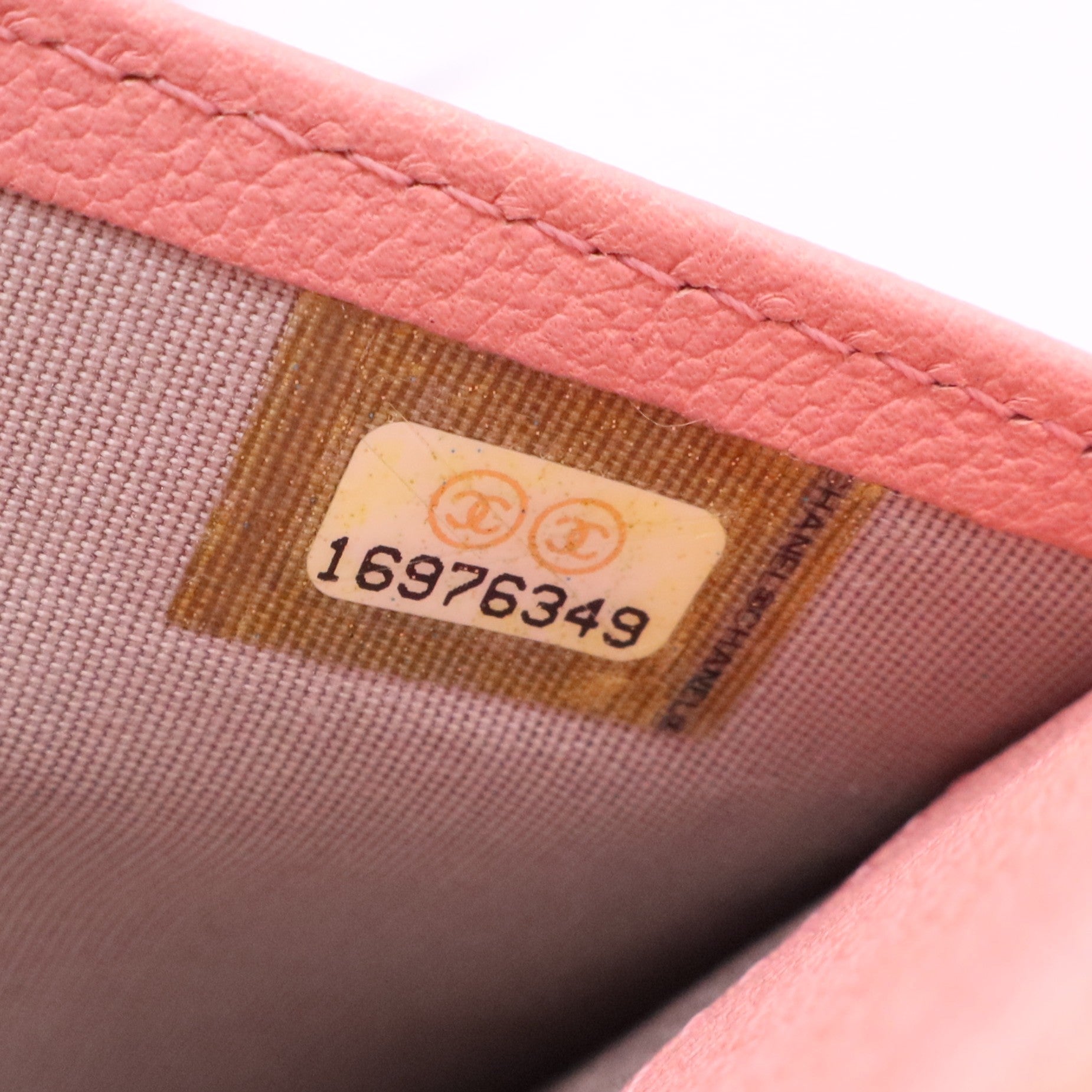 Calfskin Camellia Wallet on Chain