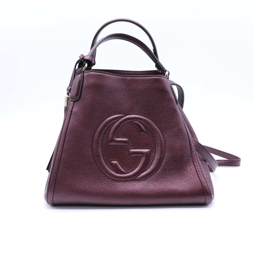 Gucci Soho Convertible Shoulder Bag Leather Small twins LDJ4075