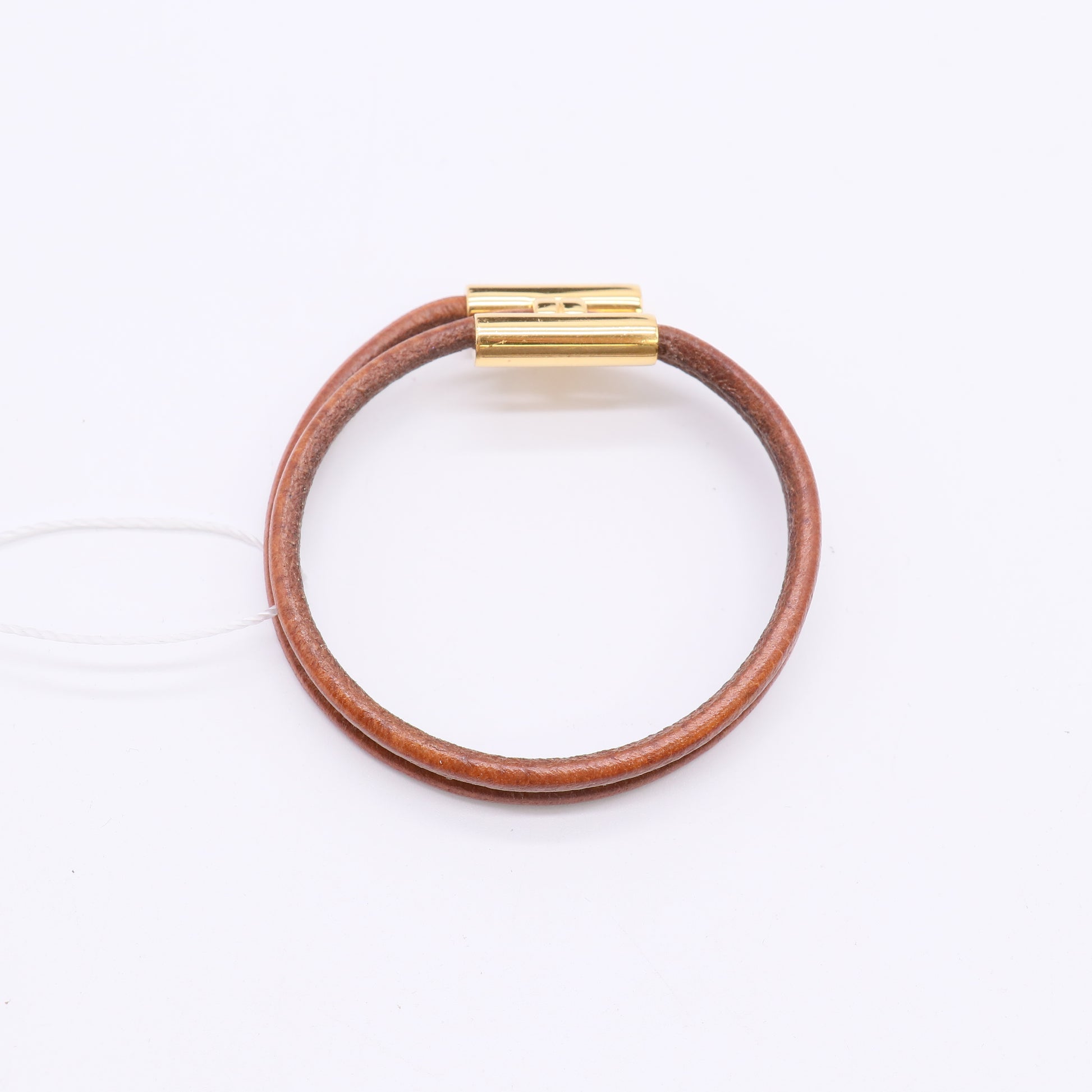 Hermes Tournis Leather bracelet twins LDZ322