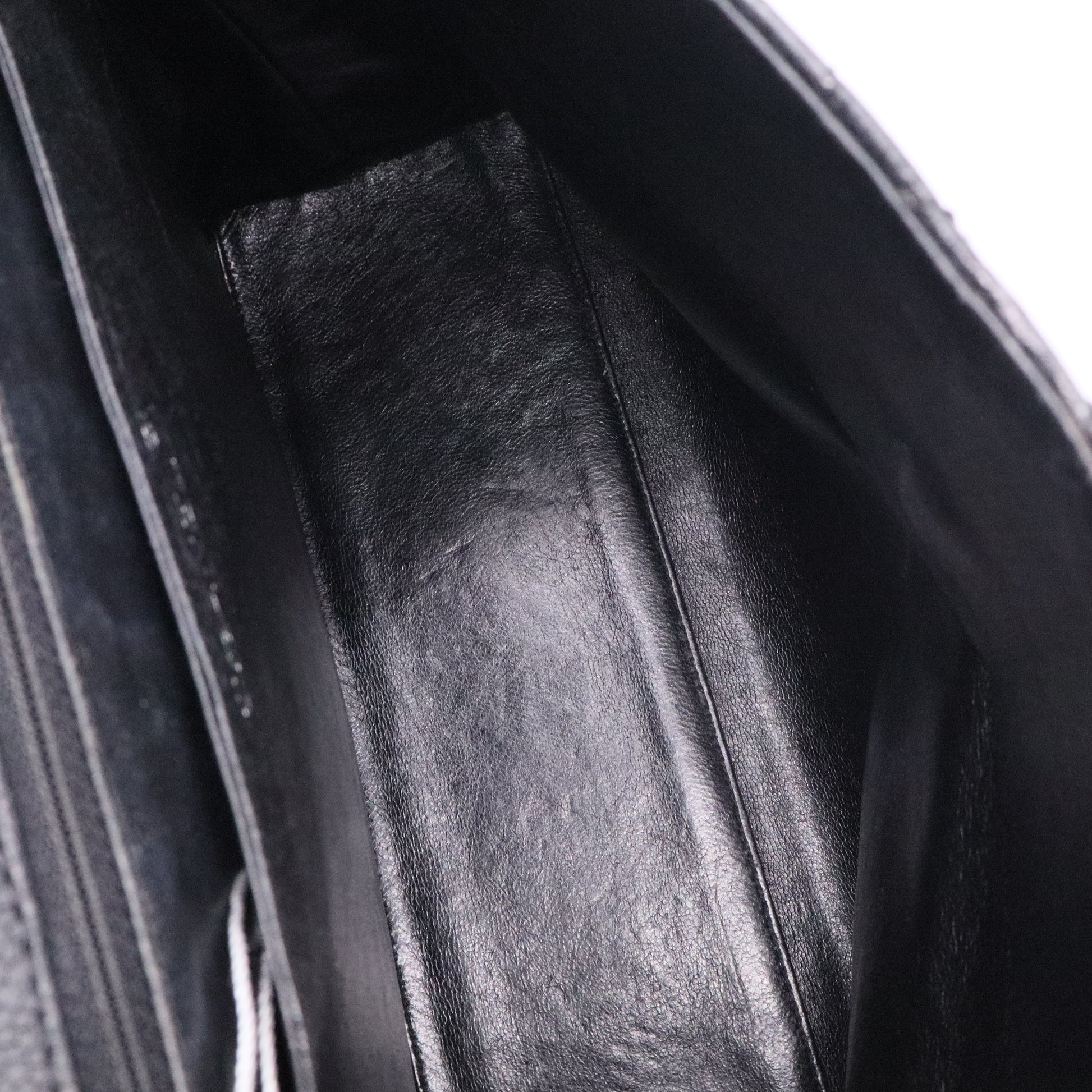 Chanel Black CC Quilted Caviar Kelly Top Handle Bag twins LDJ2727