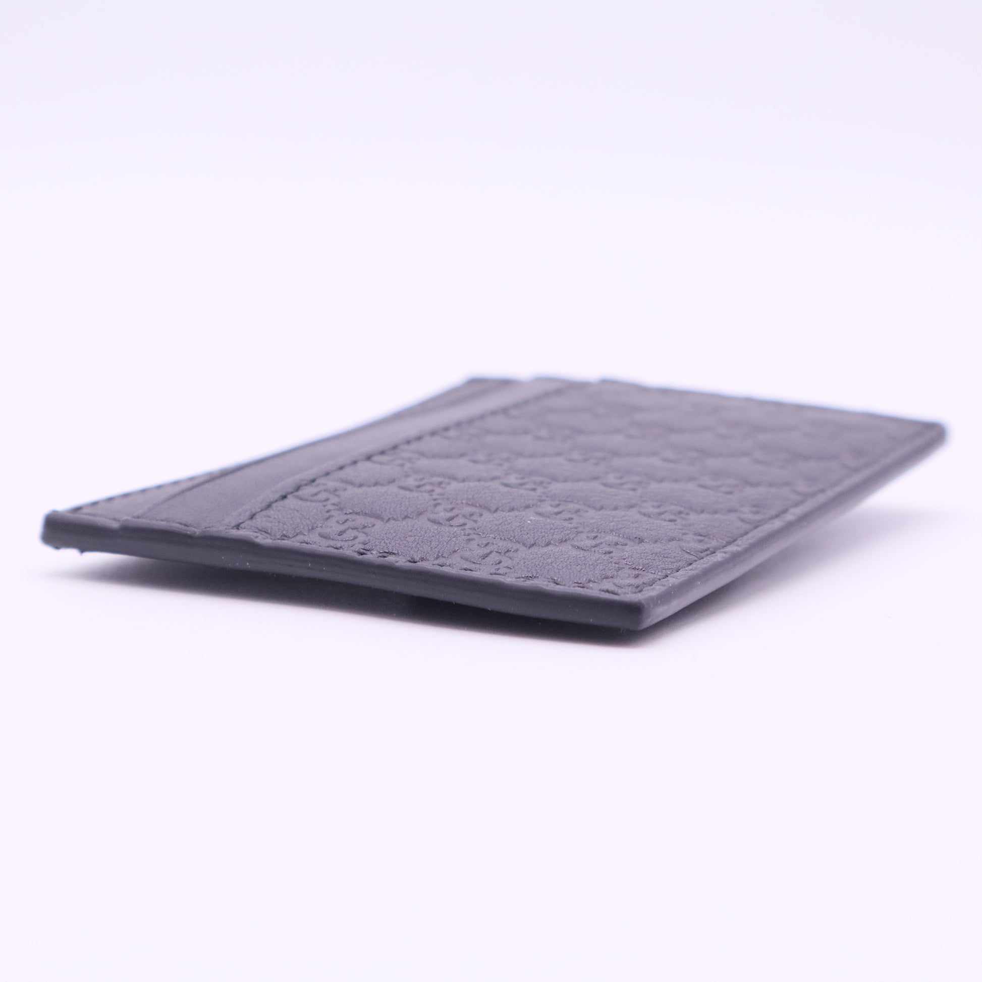 Micro GG Monogram Leather Card Holder