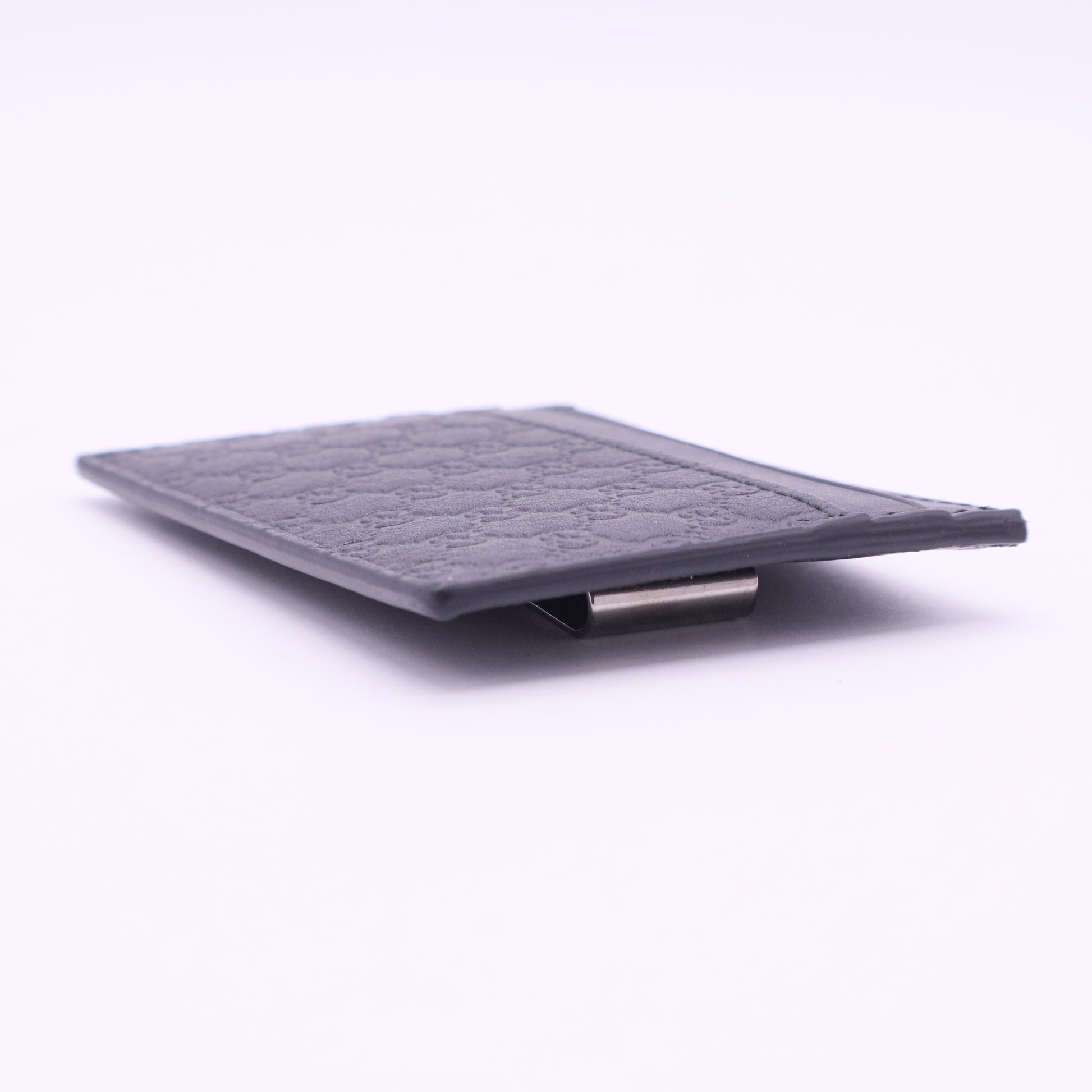Micro GG Monogram Leather Card Holder