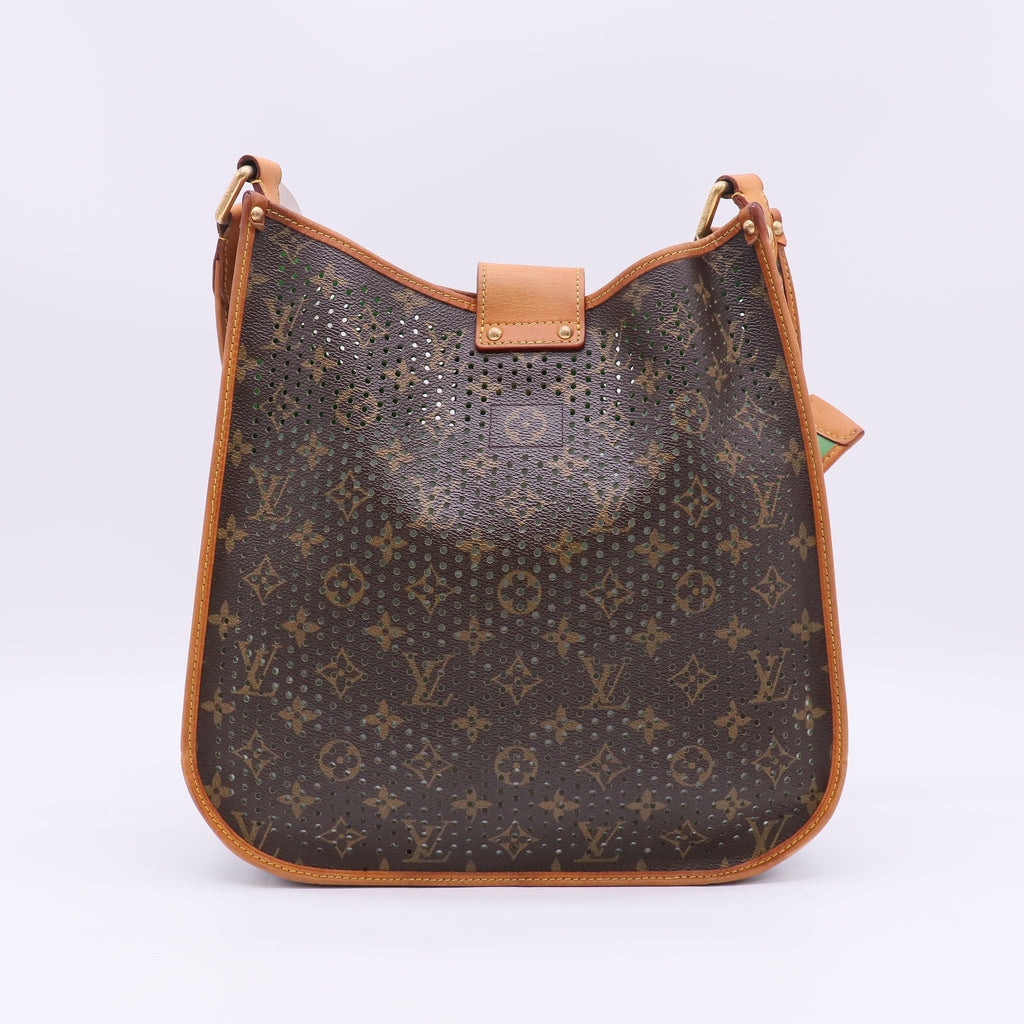 Louis Vuitton Limited Musette Handbag Perforated Monogram Canvas Twins B23852