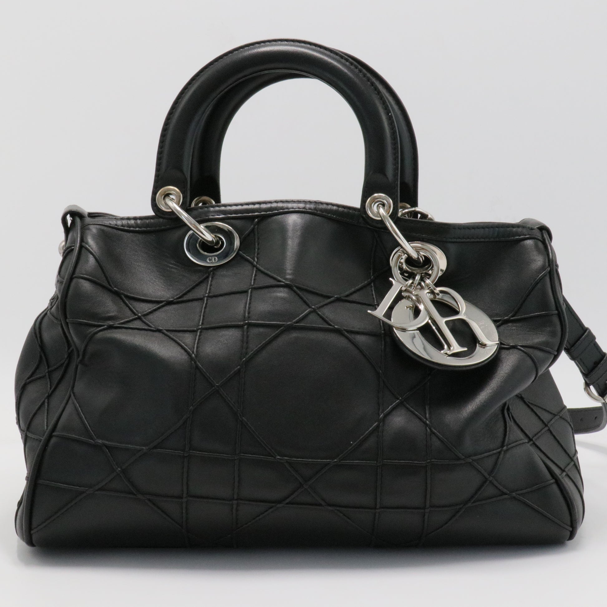 Granville Satchel Cannage Quilt Leather Small