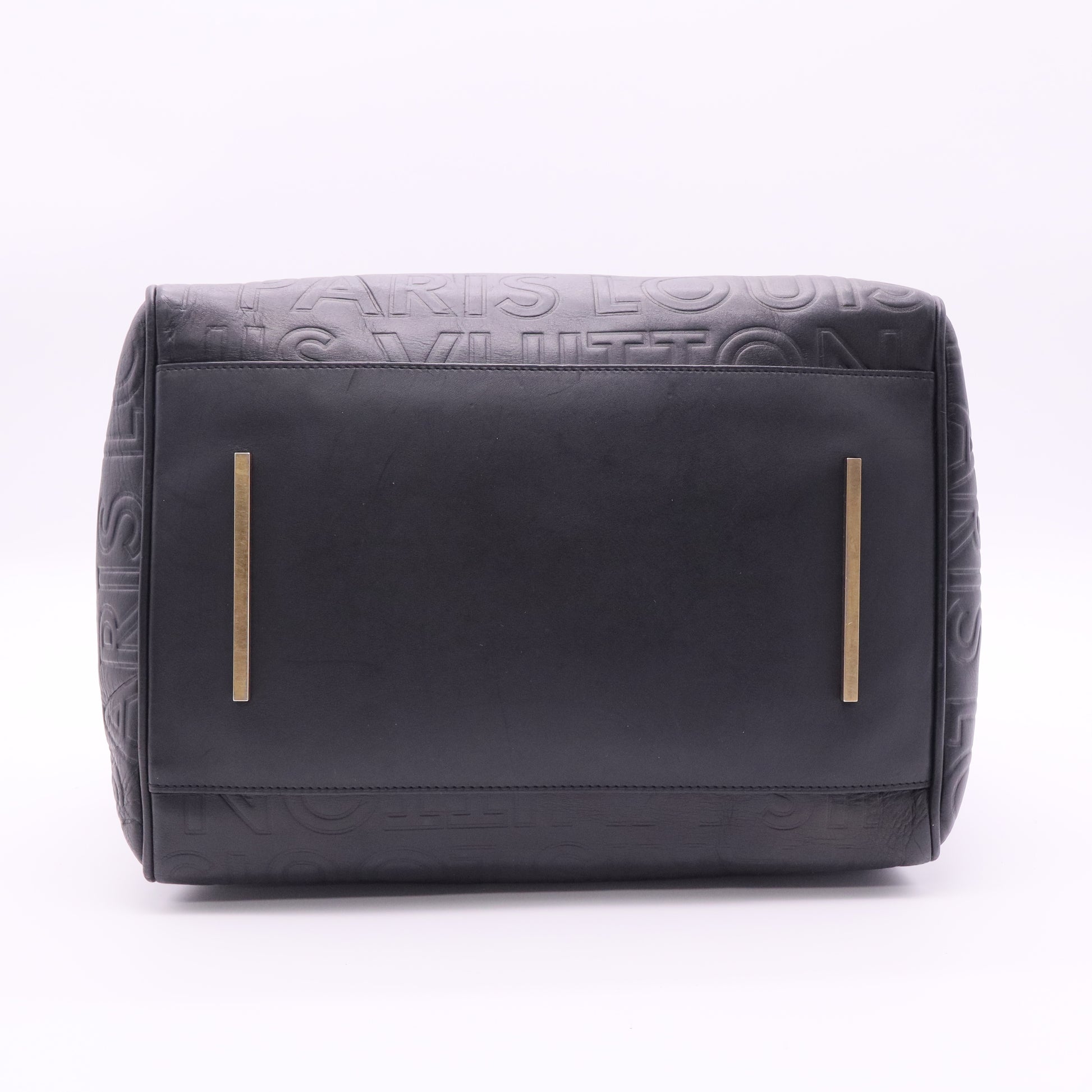 Paris Speedy Cube Bag Embossed Leather 30