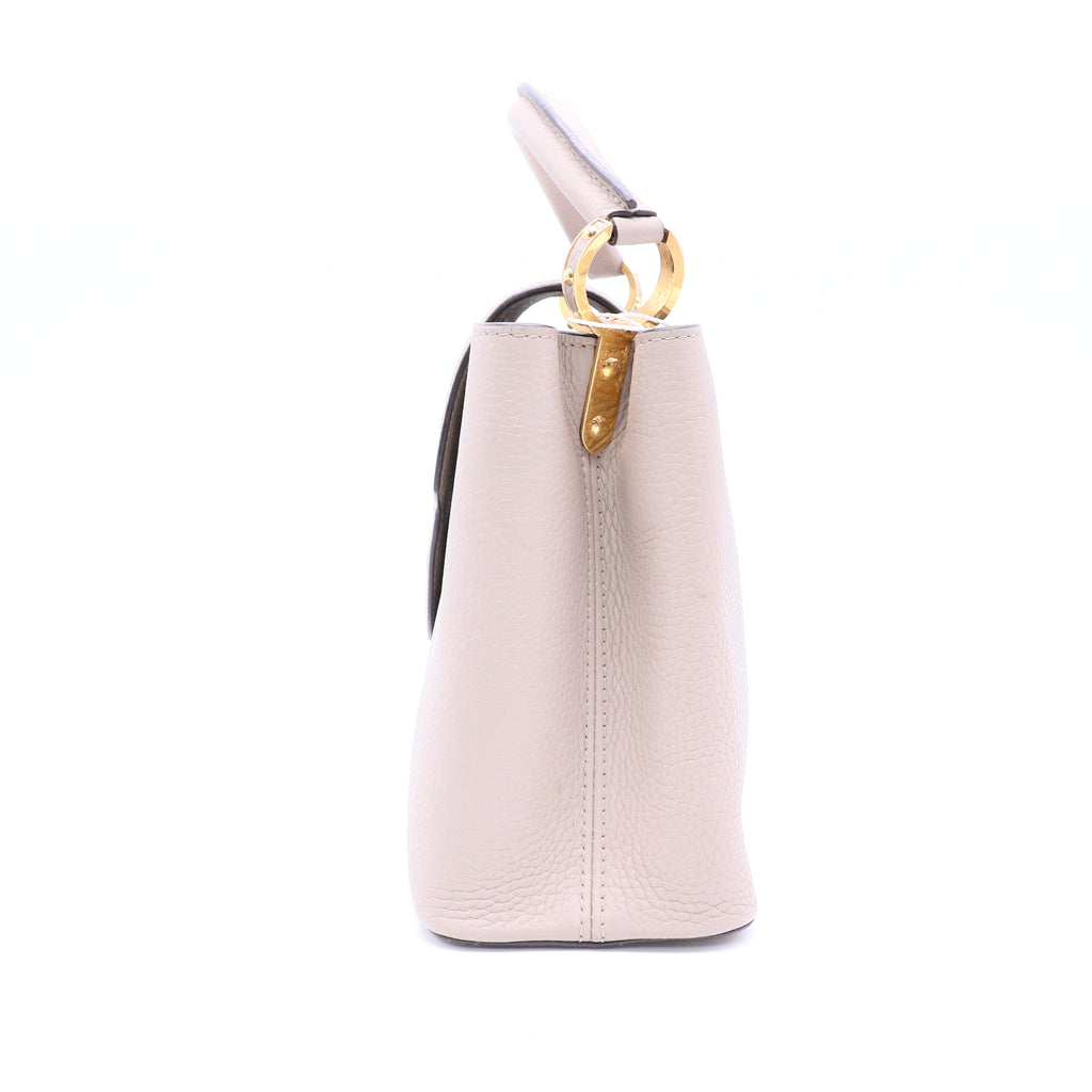 Louis Vuitton Galet Taurillon Leather Capucines Bag twins