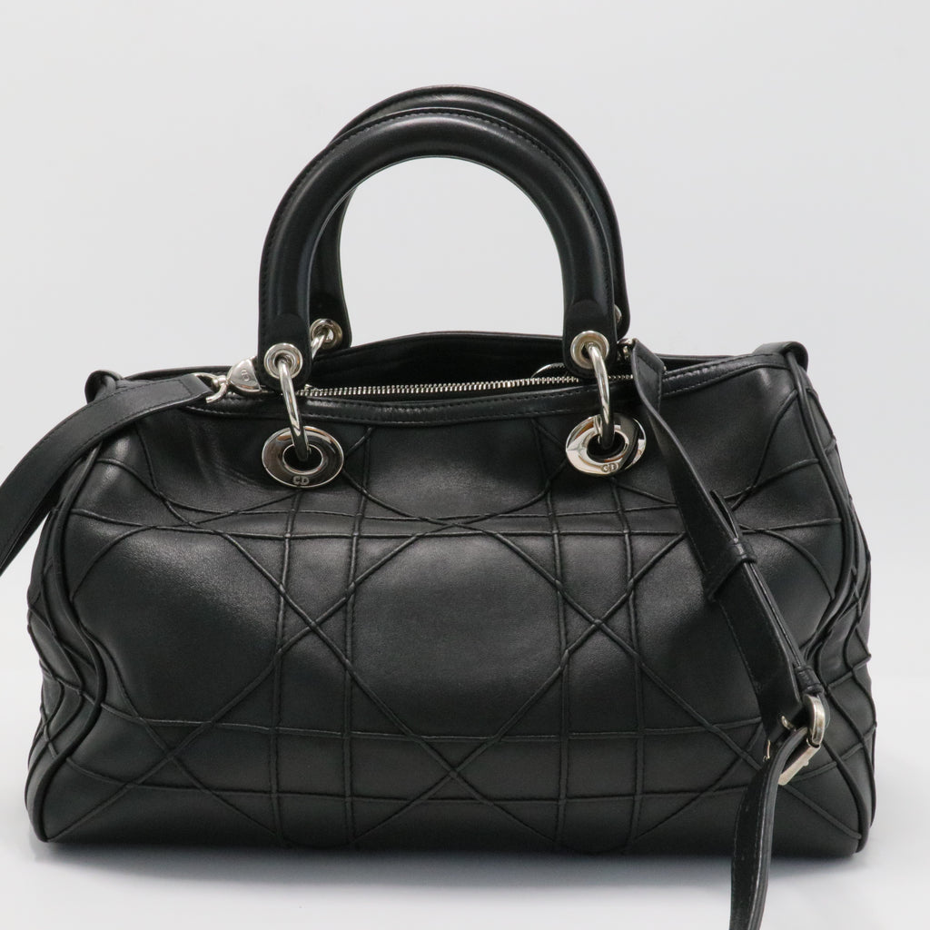 Granville Satchel Cannage Quilt Leather Small
