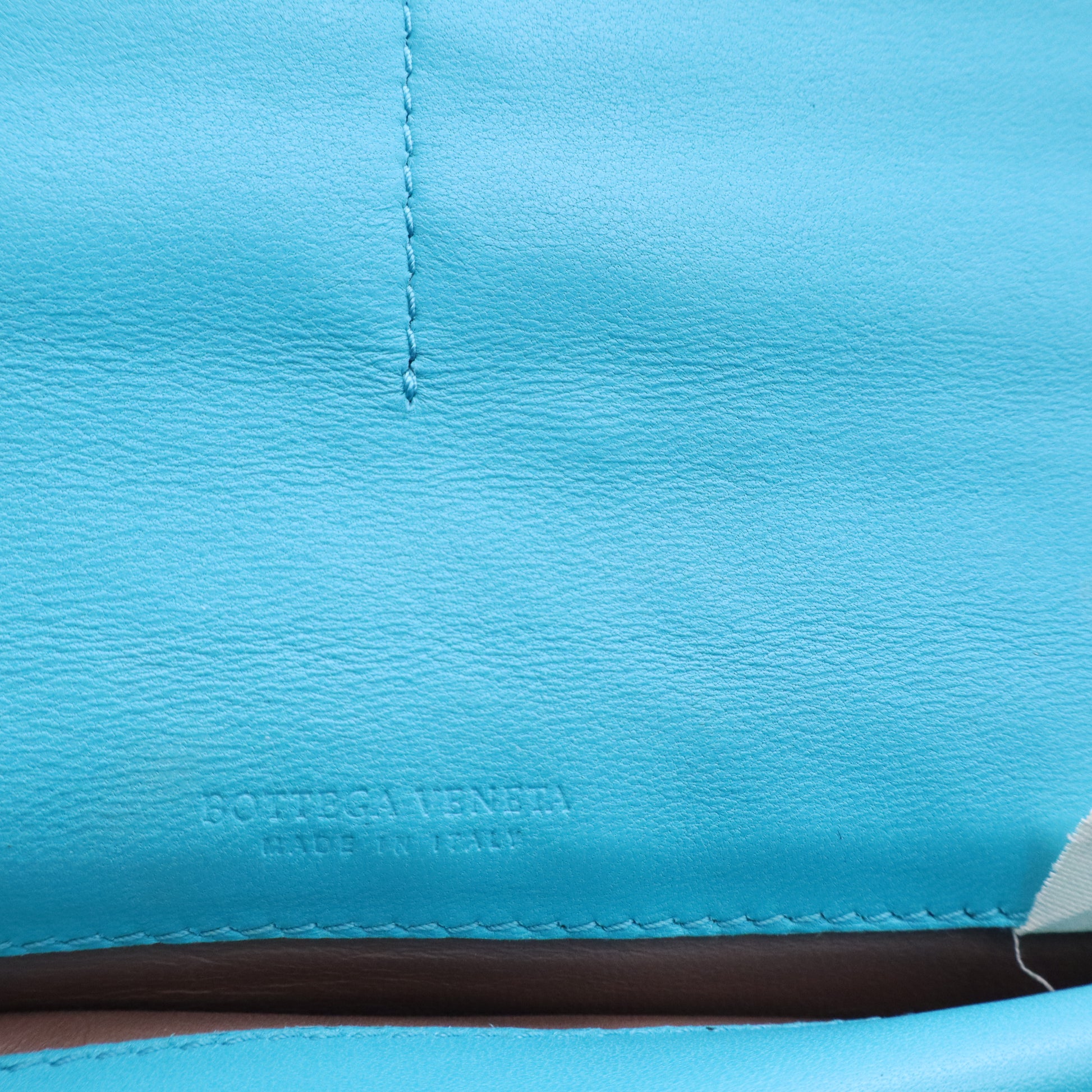 Intrecciato aqua and snakeskin wallet Twins LDJ3532