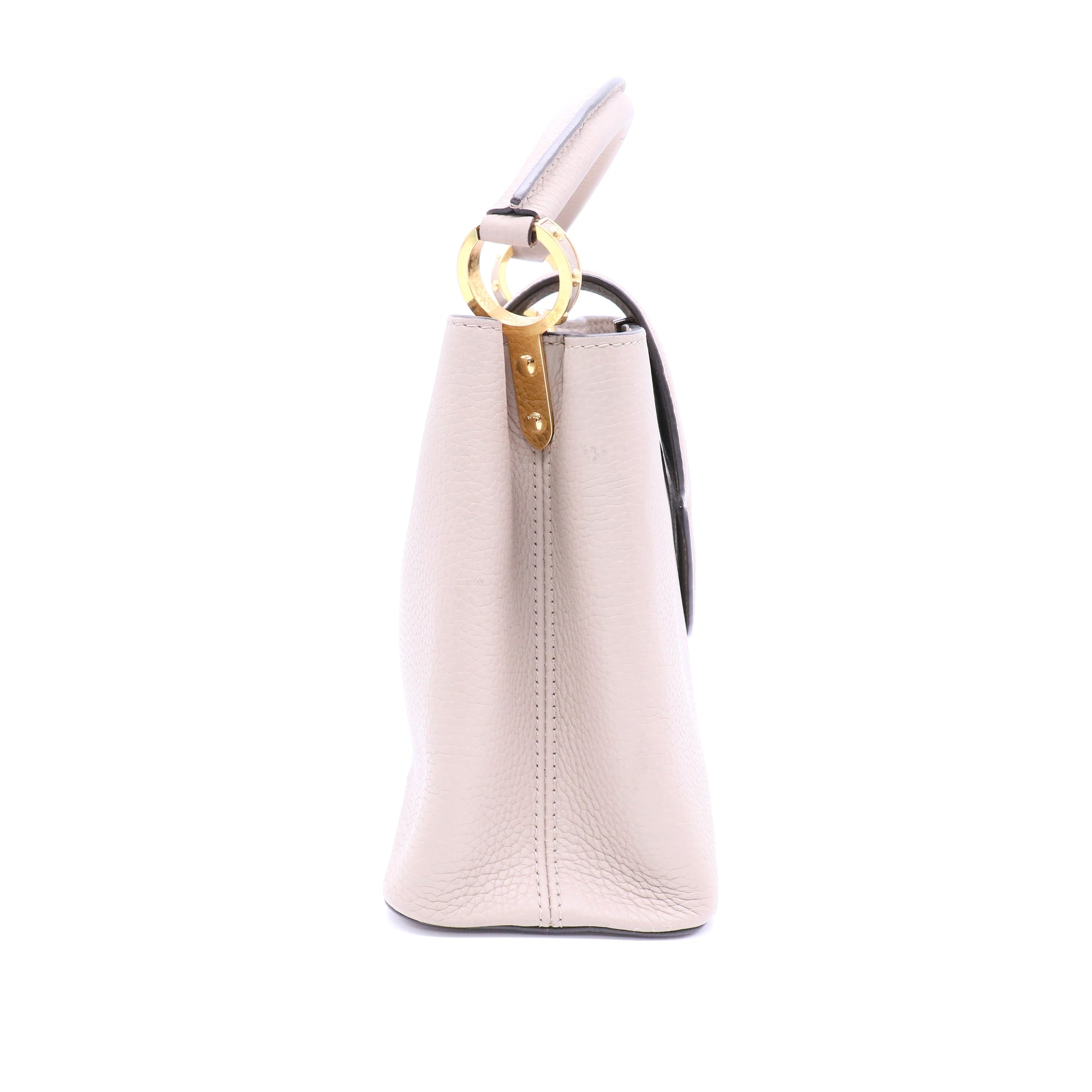Louis Vuitton Galet Taurillon Leather Capucines Bag twins