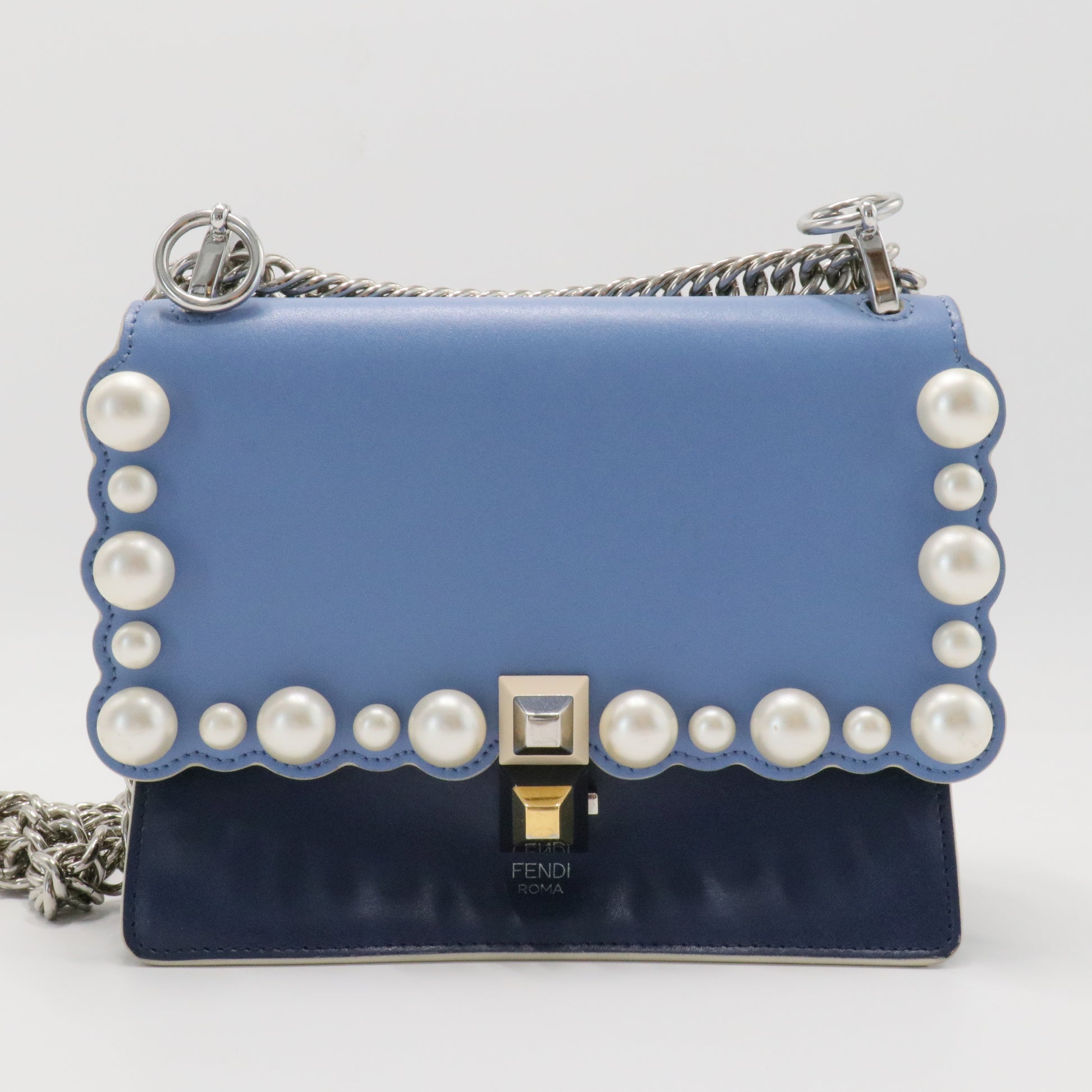 Kan I Bag Pearl Embellished Leather Small