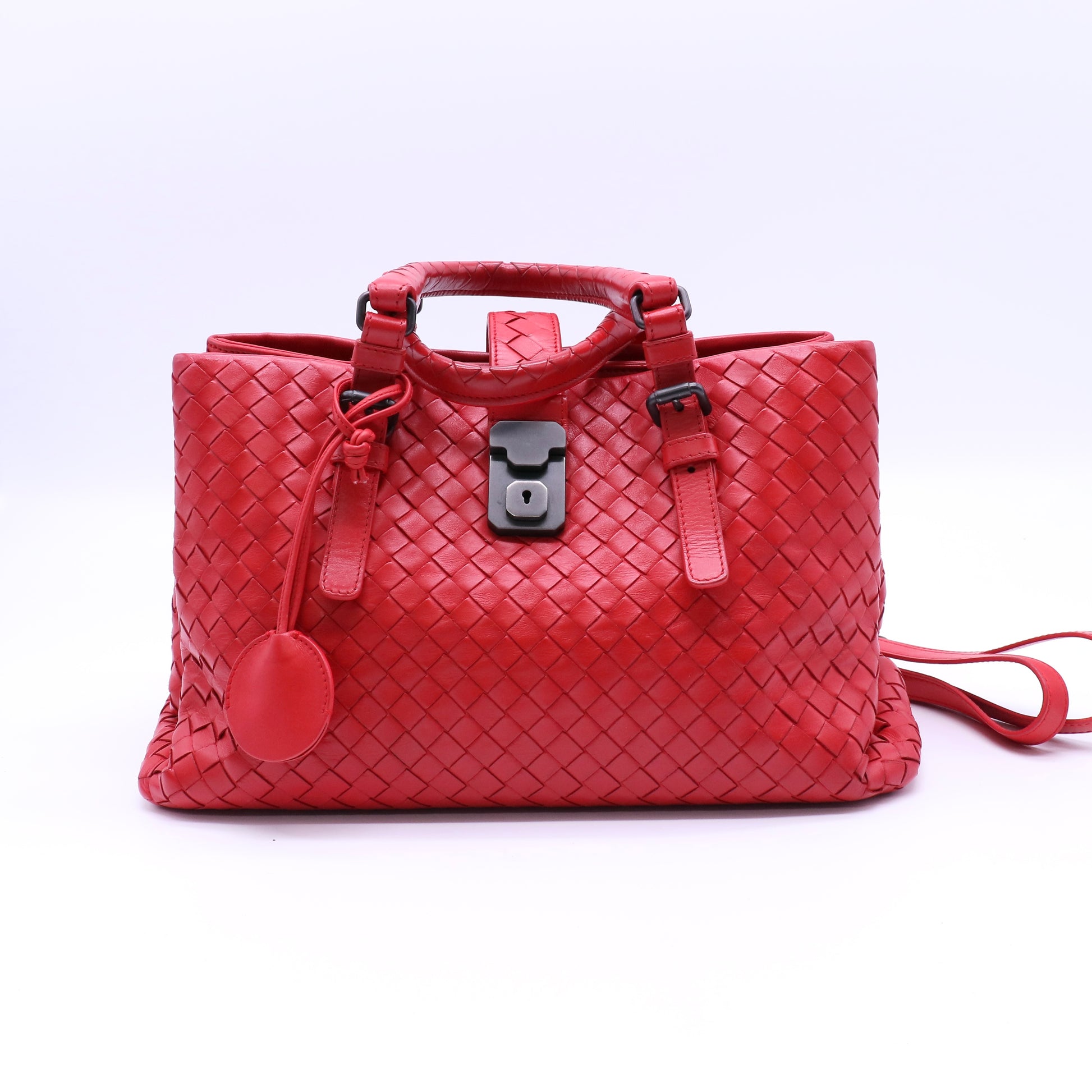 Bottega Veneta Roma Intrecciato Leather Tote twins B21896