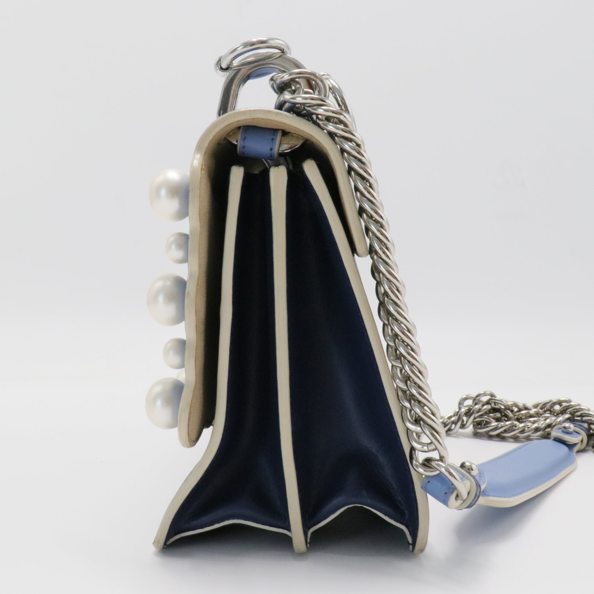 Kan I Bag Pearl Embellished Leather Small