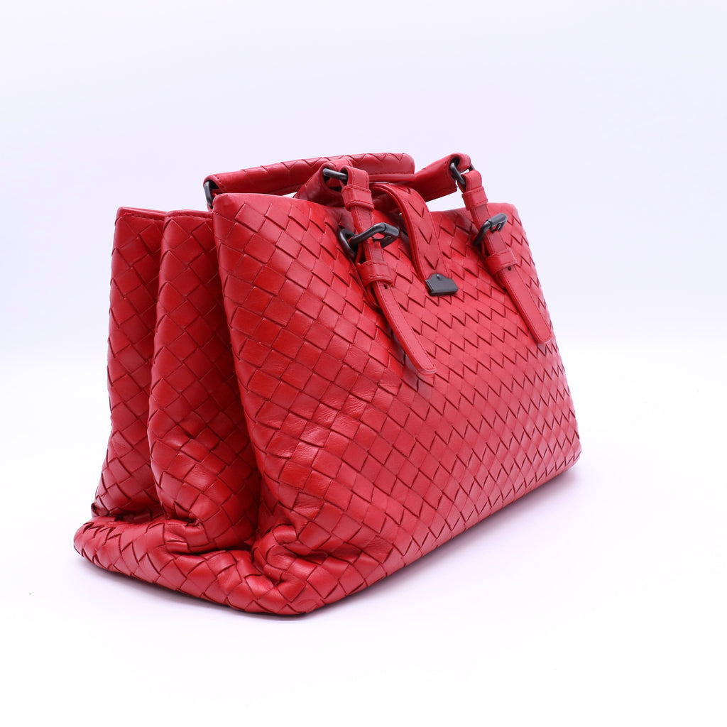 Bottega Veneta Roma Intrecciato Leather Tote twins B21896
