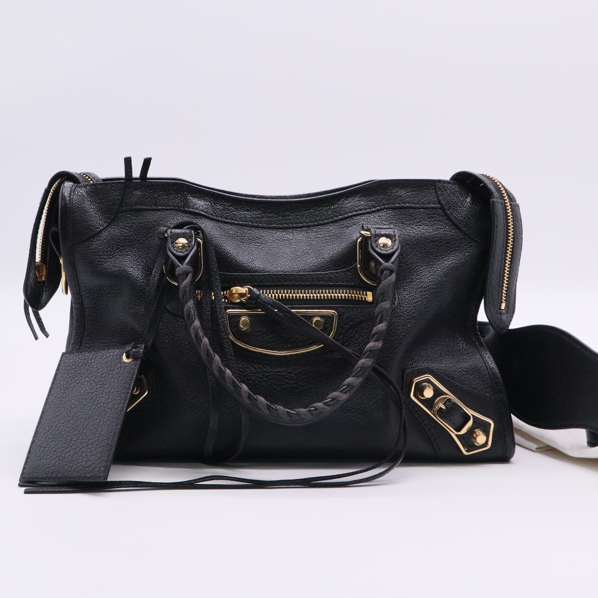 Classic Metallic Edge City Shoulder Bag twins LDJ2730