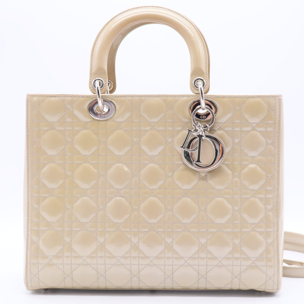 Patent Leather Lady Dior Large