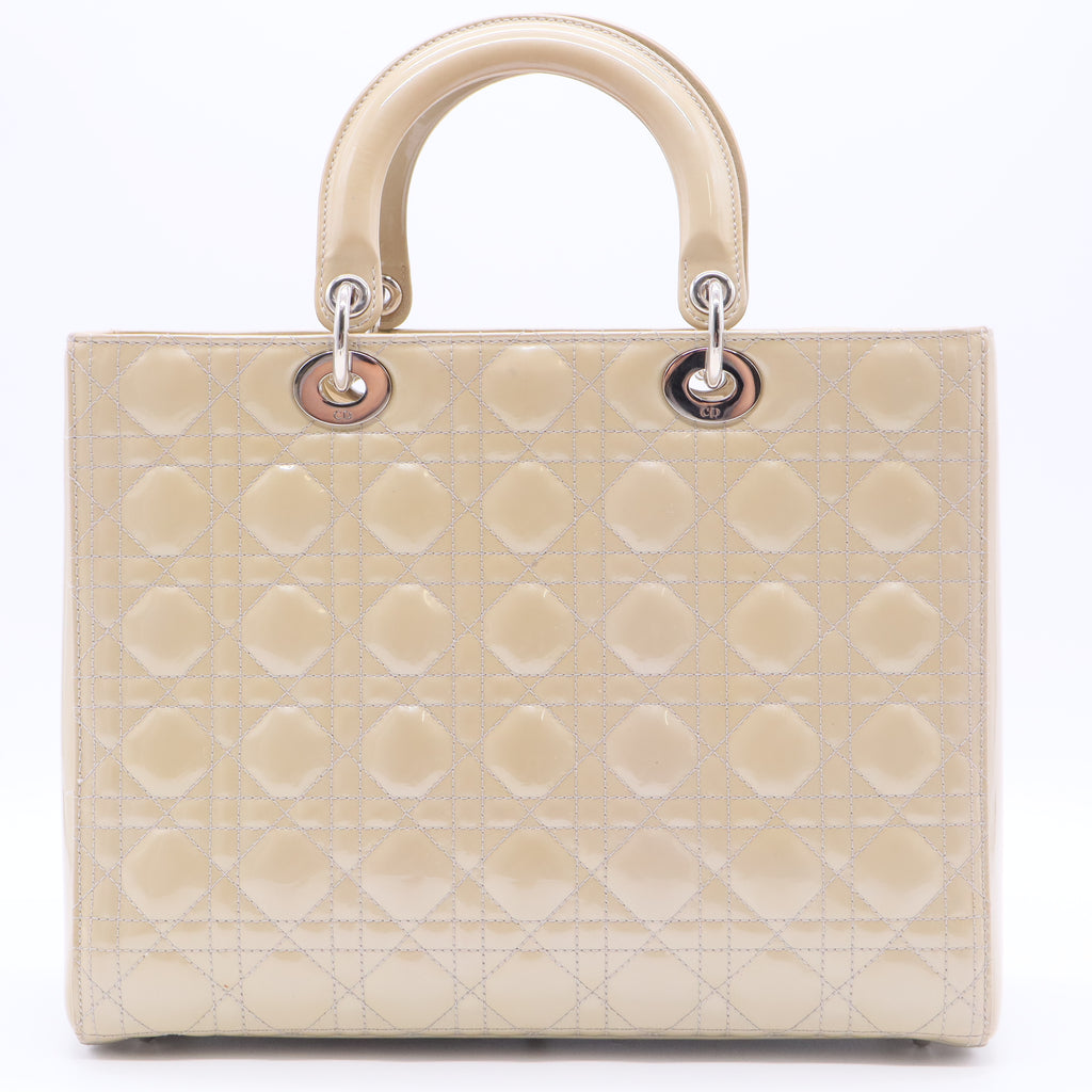 Patent Leather Lady Dior Large
