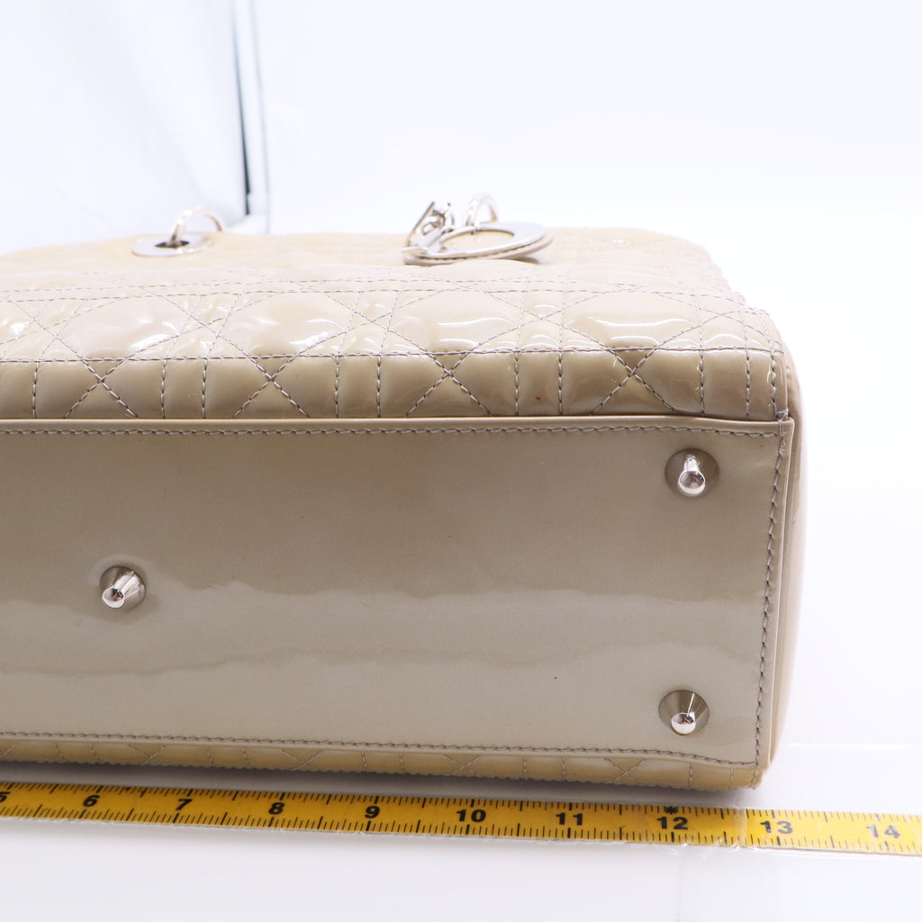 Patent Leather Lady Dior Large