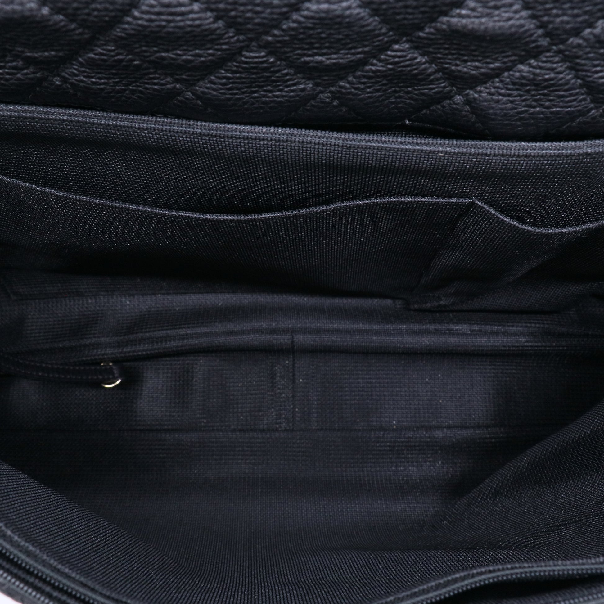 Chanel Calfskin Quilted XXL Travel Flap Bag Black twins