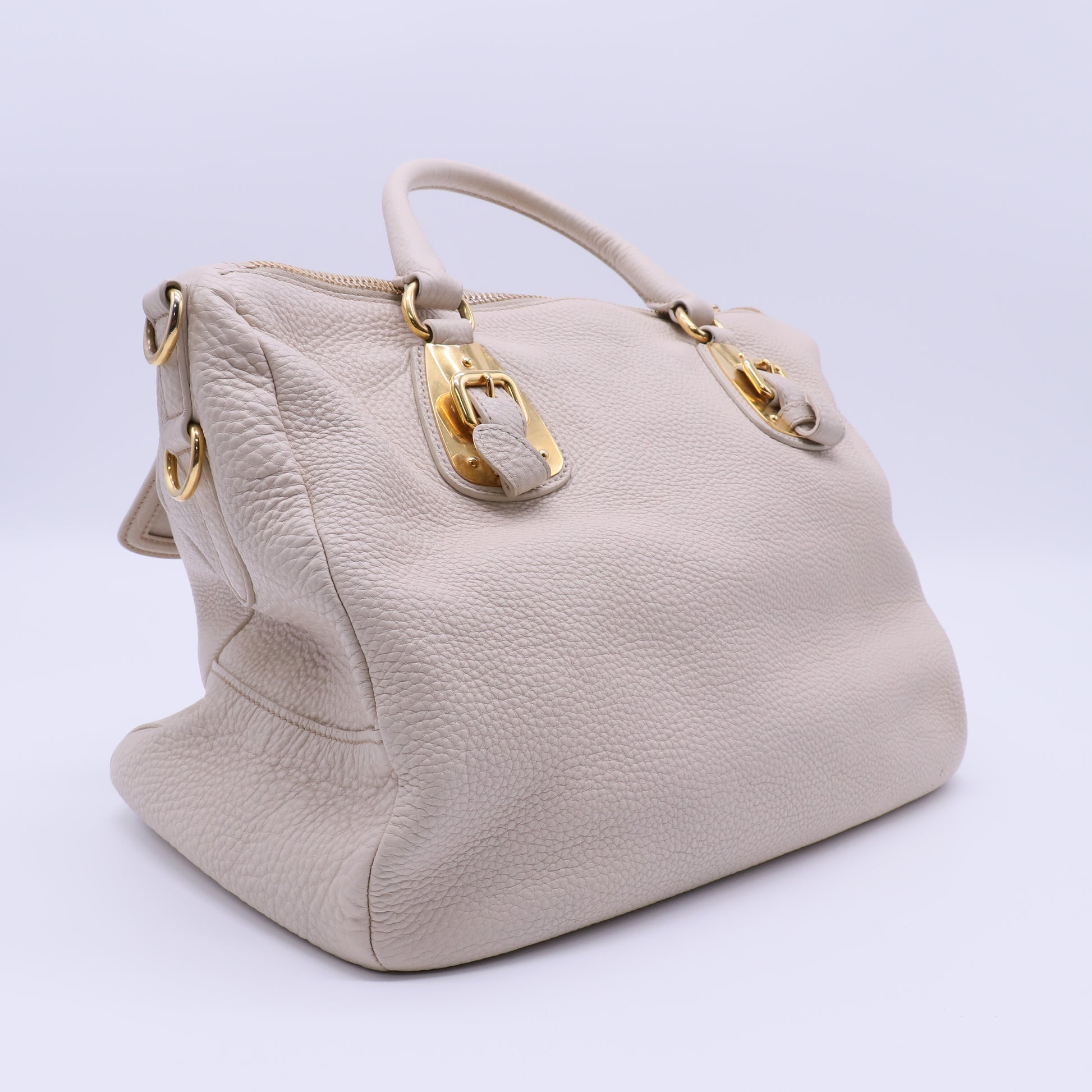 Prada Vitello Daino Leather Tote Bag twins B20825