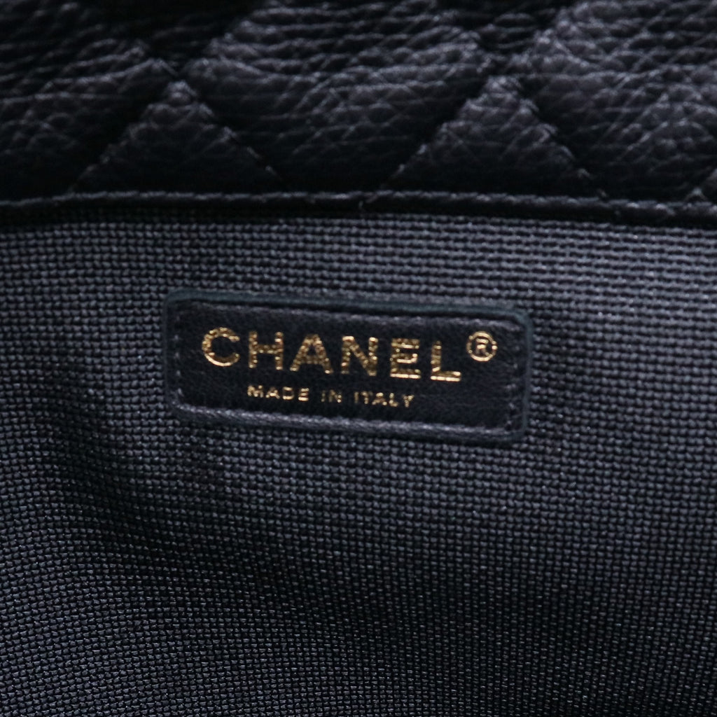 Chanel Calfskin Quilted XXL Travel Flap Bag Black twins