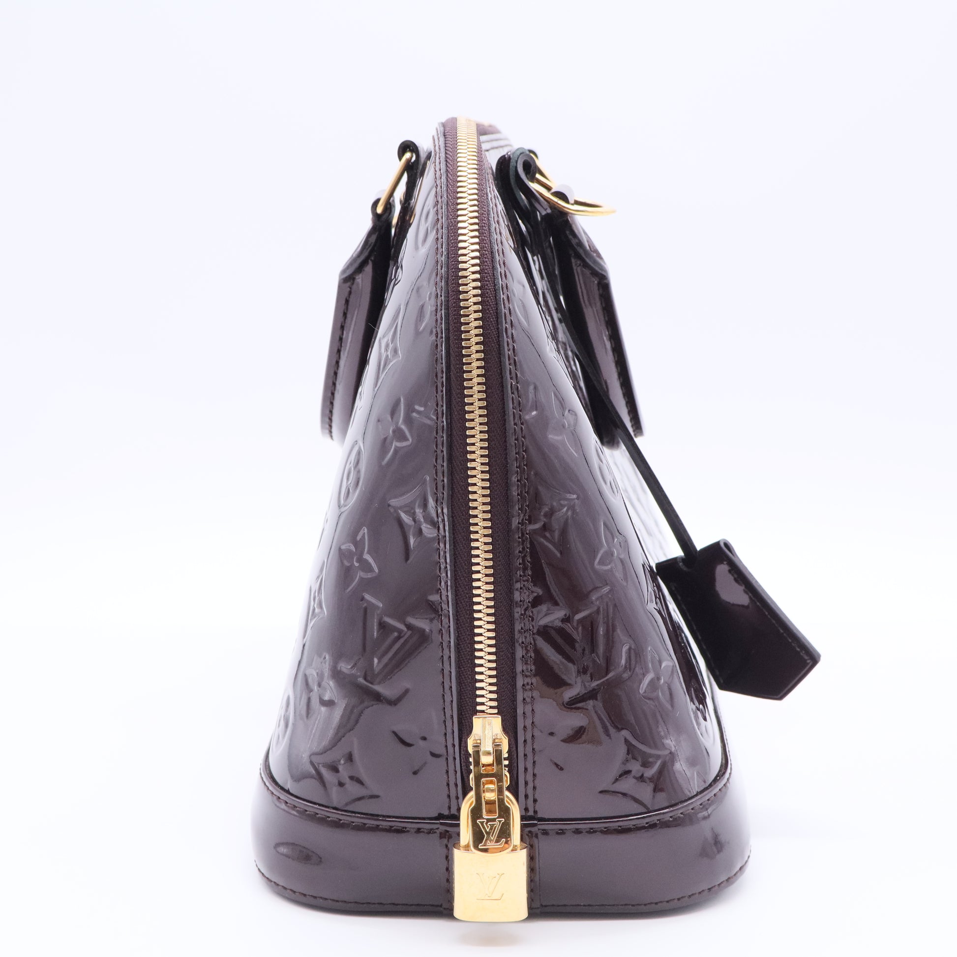 Alma Handbag Monogram Vernis PM