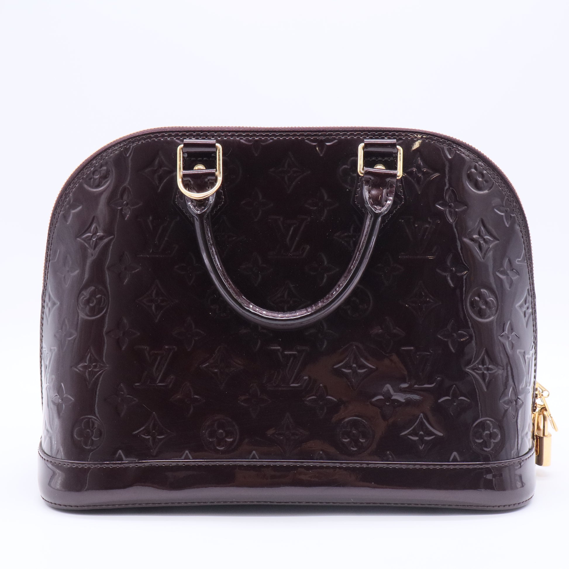 Alma Handbag Monogram Vernis PM