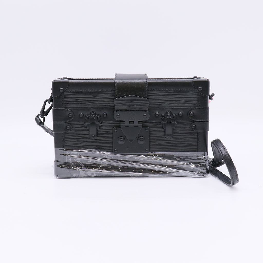 Louis Vuitton Crocodile Petite Malle Black Twins LDJ4943