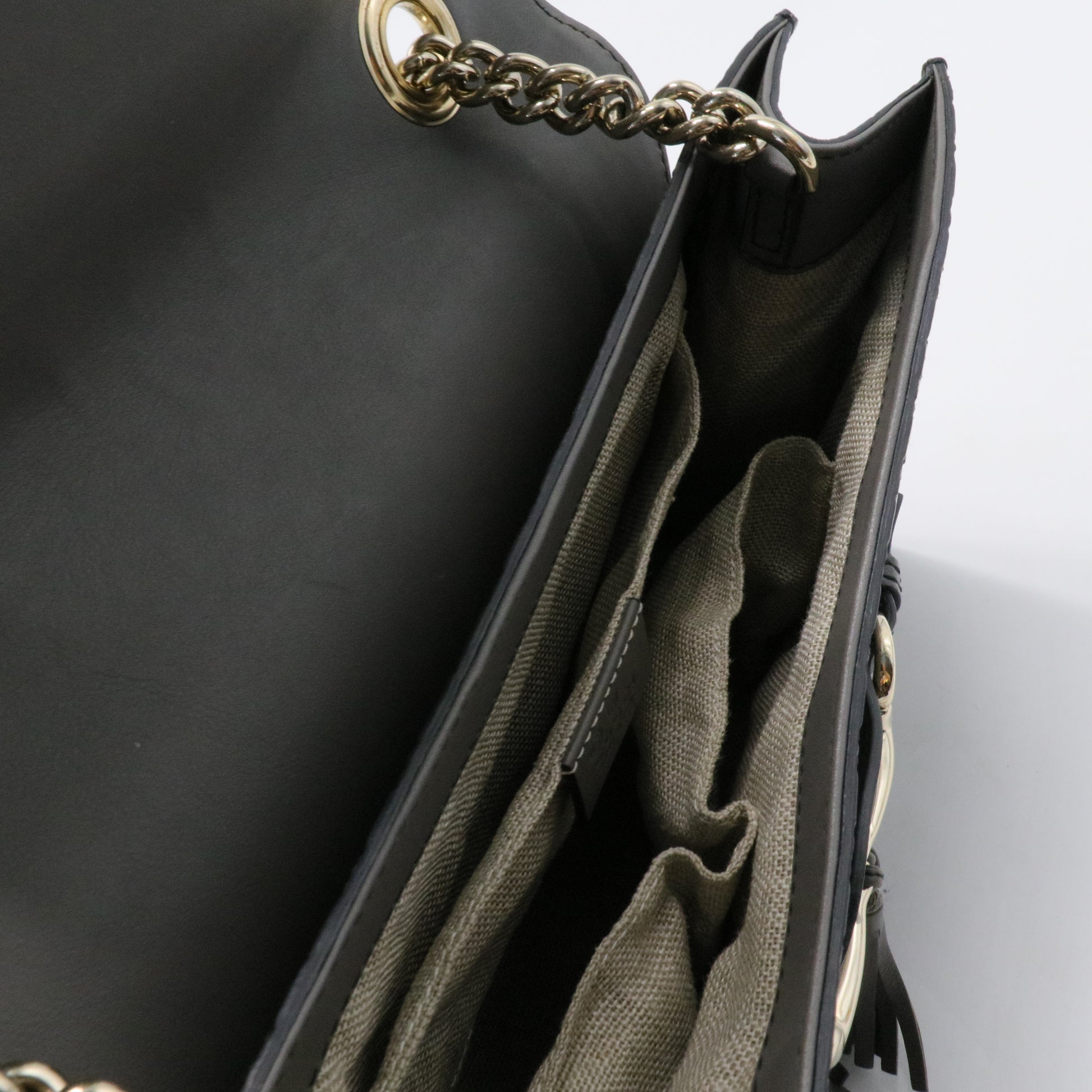 Emily Chain Flap Bag Microguccissima Leather Medium