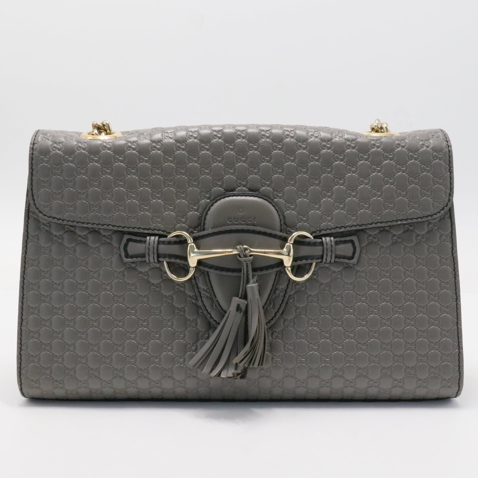 Emily Chain Flap Bag Microguccissima Leather Medium