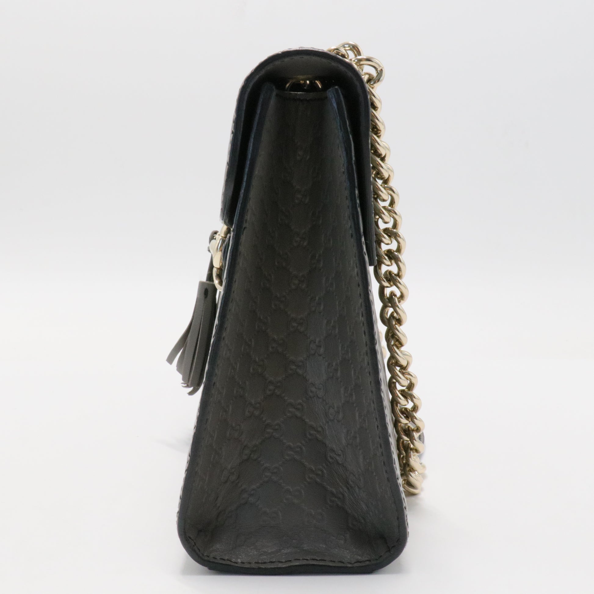 Emily Chain Flap Bag Microguccissima Leather Medium