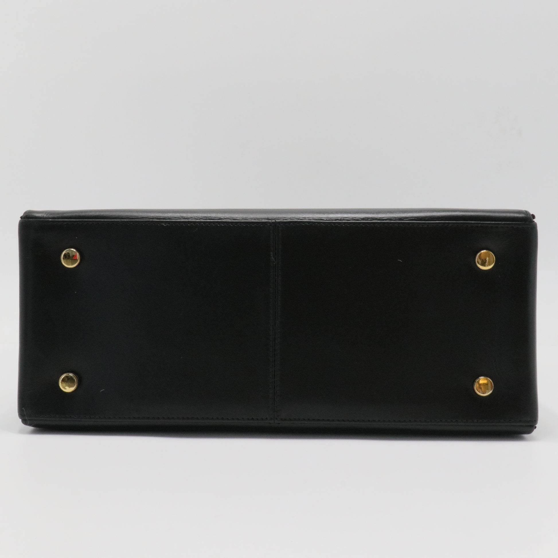 Gancini Leather Handle Bag