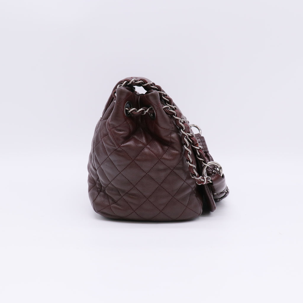 Chanel Leather Lux Ligne Accordion Flap Bag twins B23212