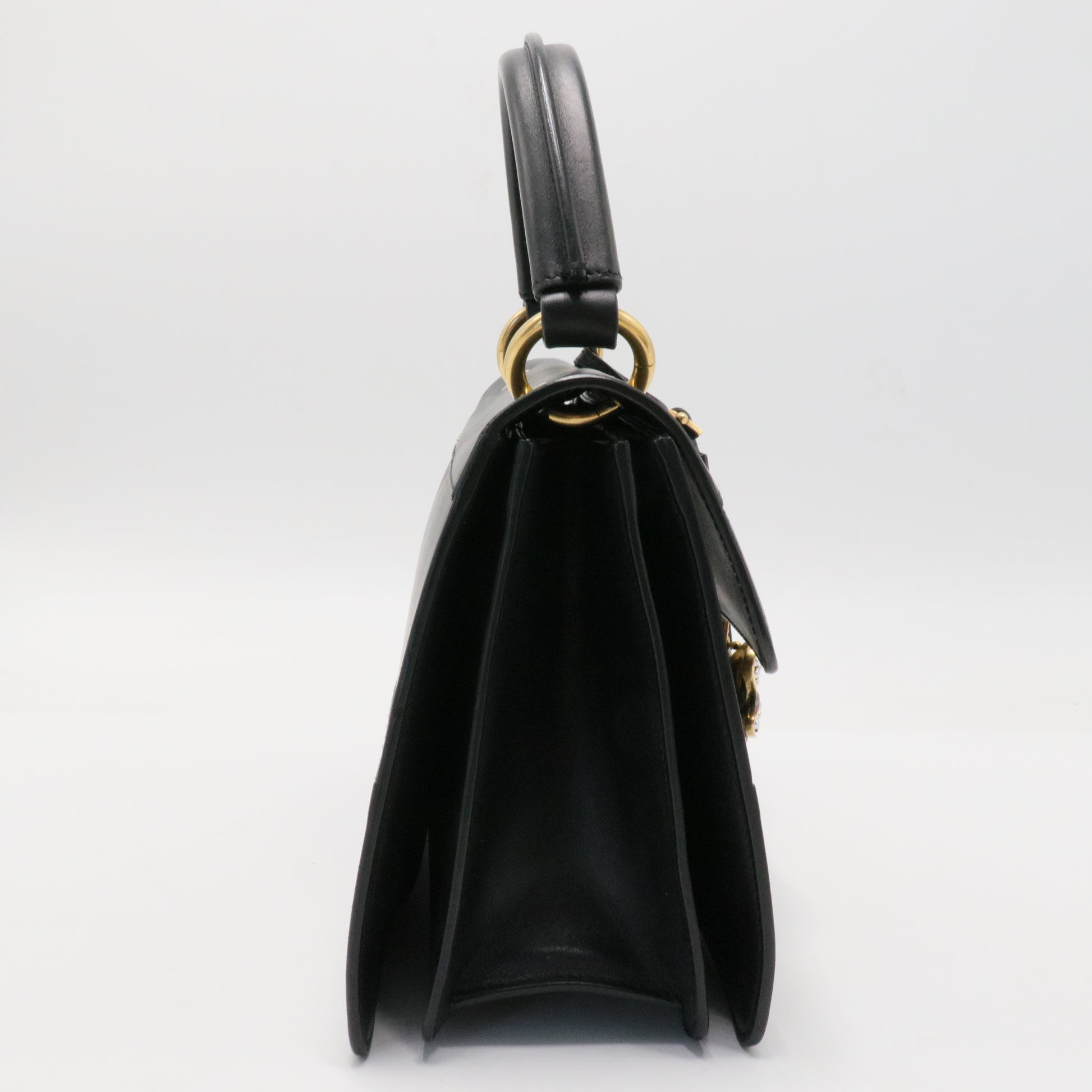 Queen Margaret Top Handle Bag Leather Small