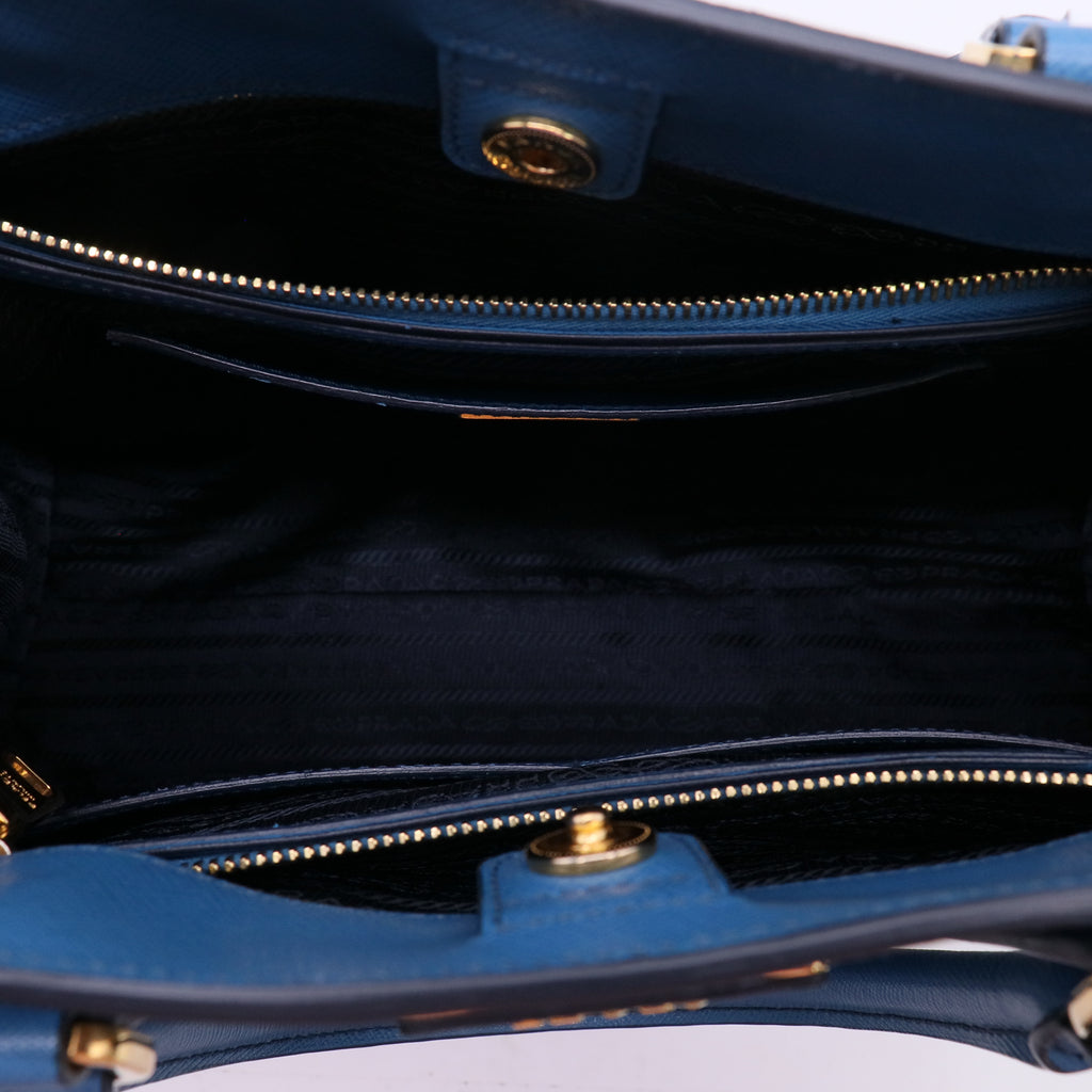 Saffiano Lux Leather Parabole Shopping Tote Bag B23860