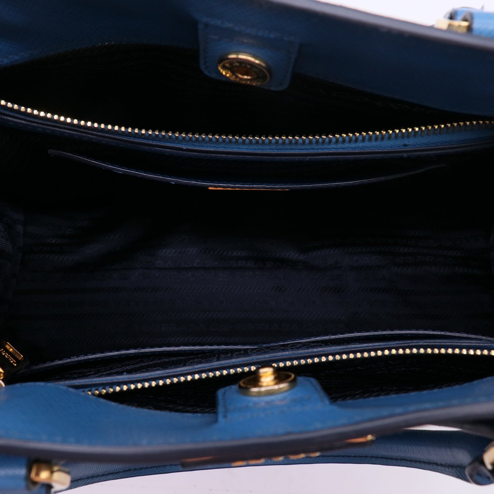 Saffiano Lux Leather Parabole Shopping Tote Bag B23860