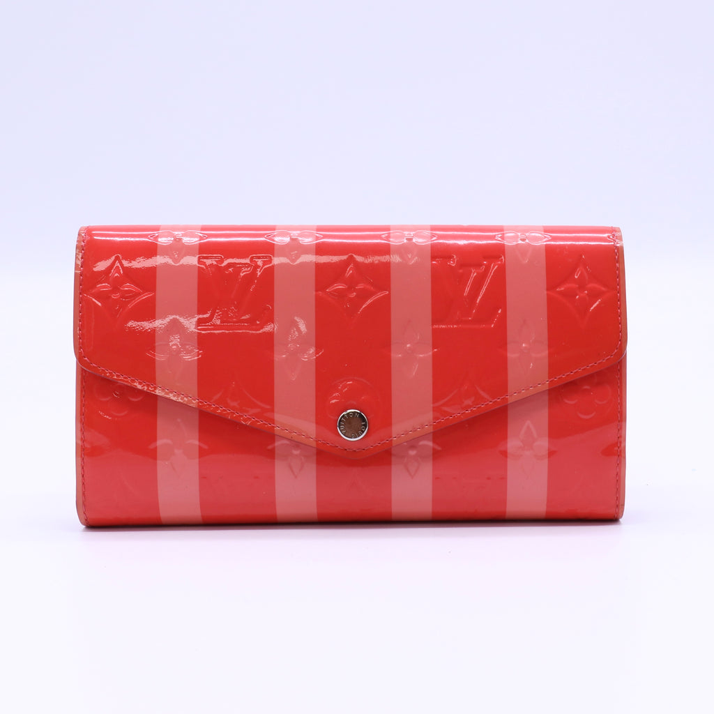 Louis Vuitton Vernis Rayures Sarah Wallet NM Dune twins W21410