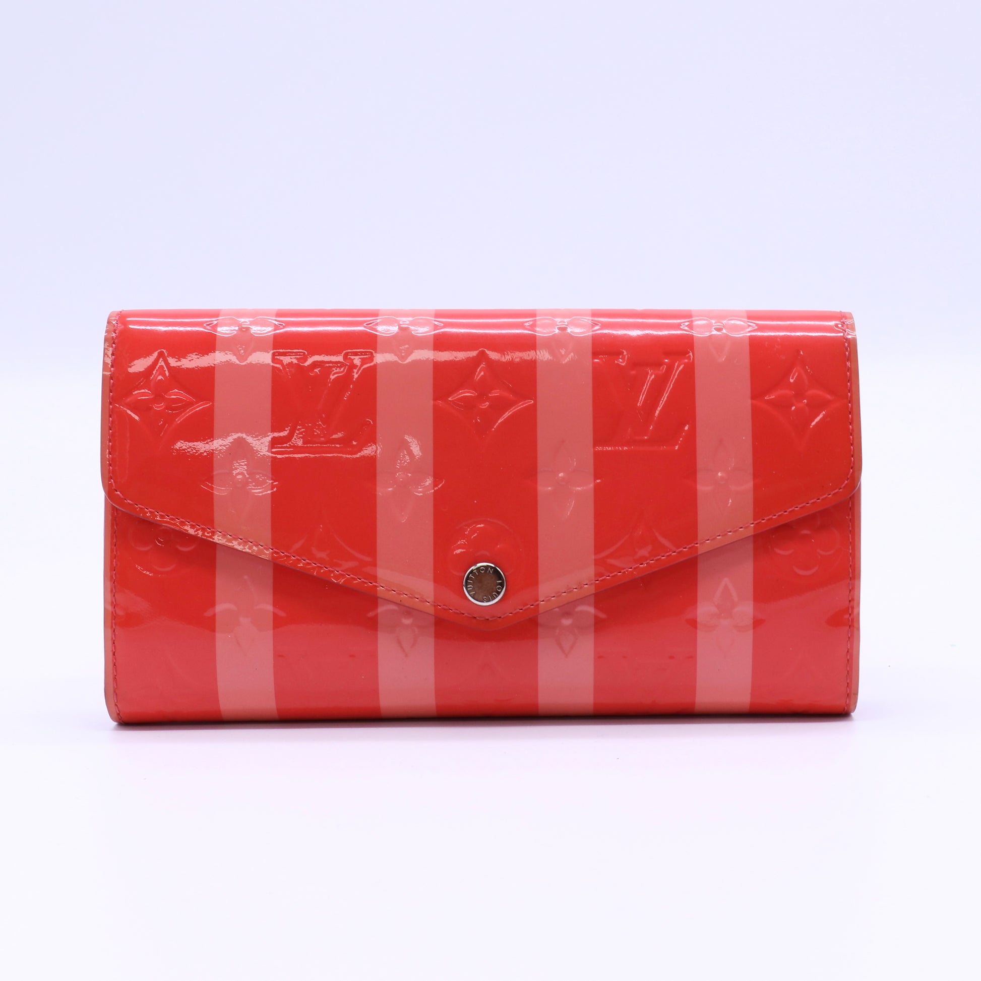 Louis Vuitton Vernis Rayures Sarah Wallet NM Dune twins W21410