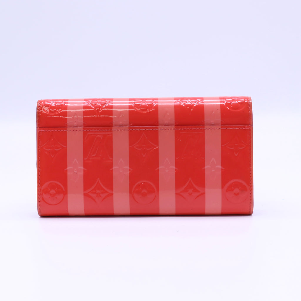 Louis Vuitton Vernis Rayures Sarah Wallet NM Dune twins W21410