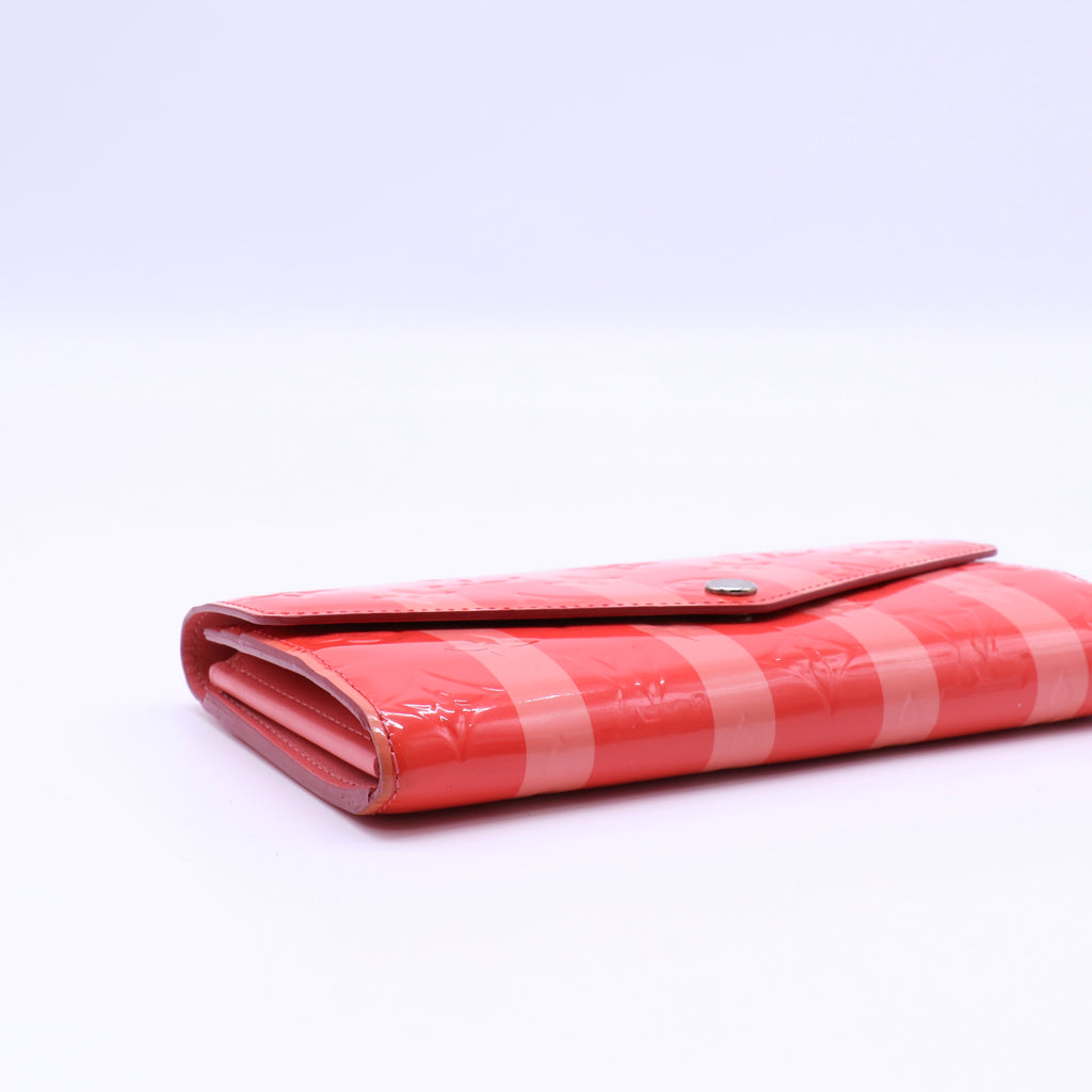 Louis Vuitton Vernis Rayures Sarah Wallet NM Dune twins W21410