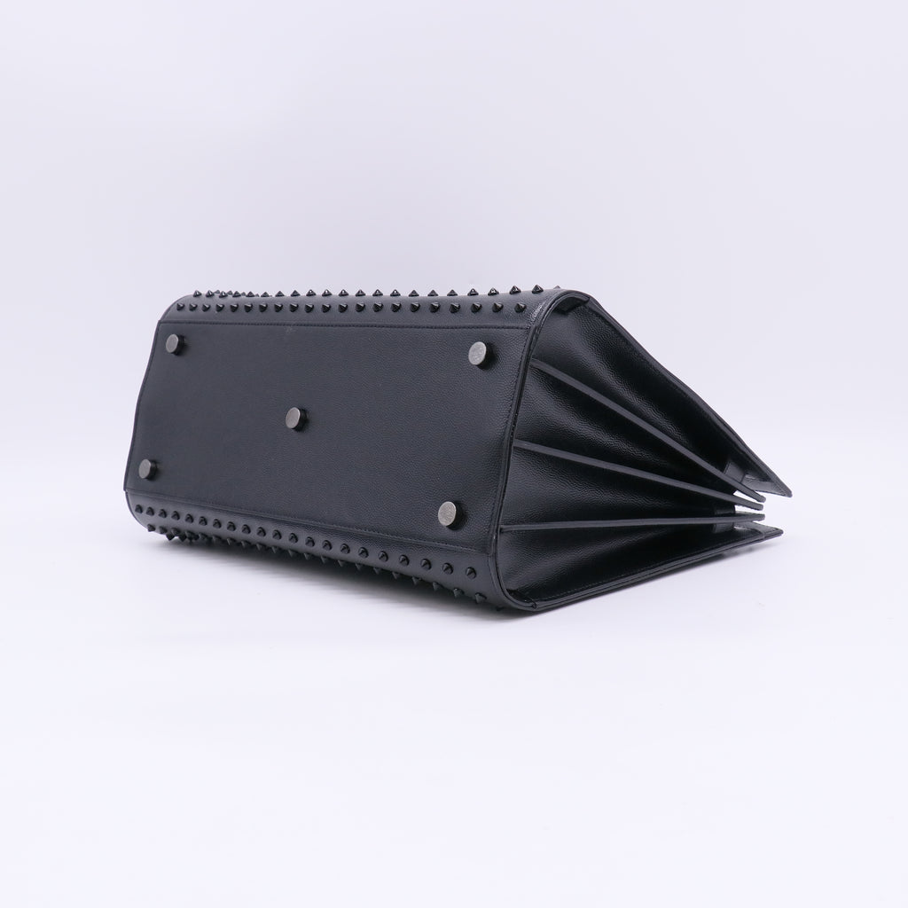 Saint Laurent Grain De Poudre Studded Nano Sac De Jour Black twins LDJ5523