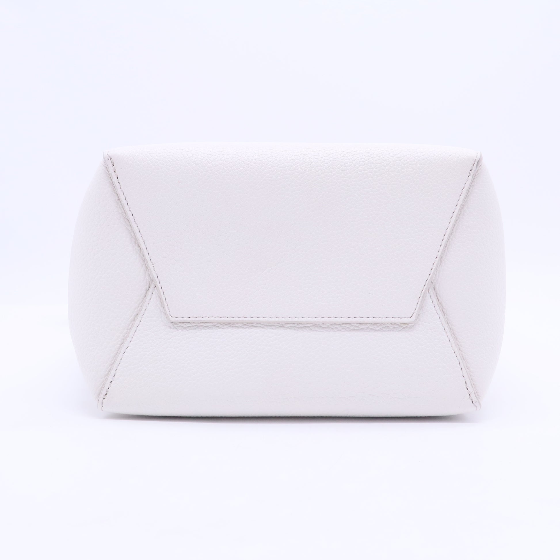 Soft Grained Calfskin Small Sangle Bucket Bag Light Taupe B20114