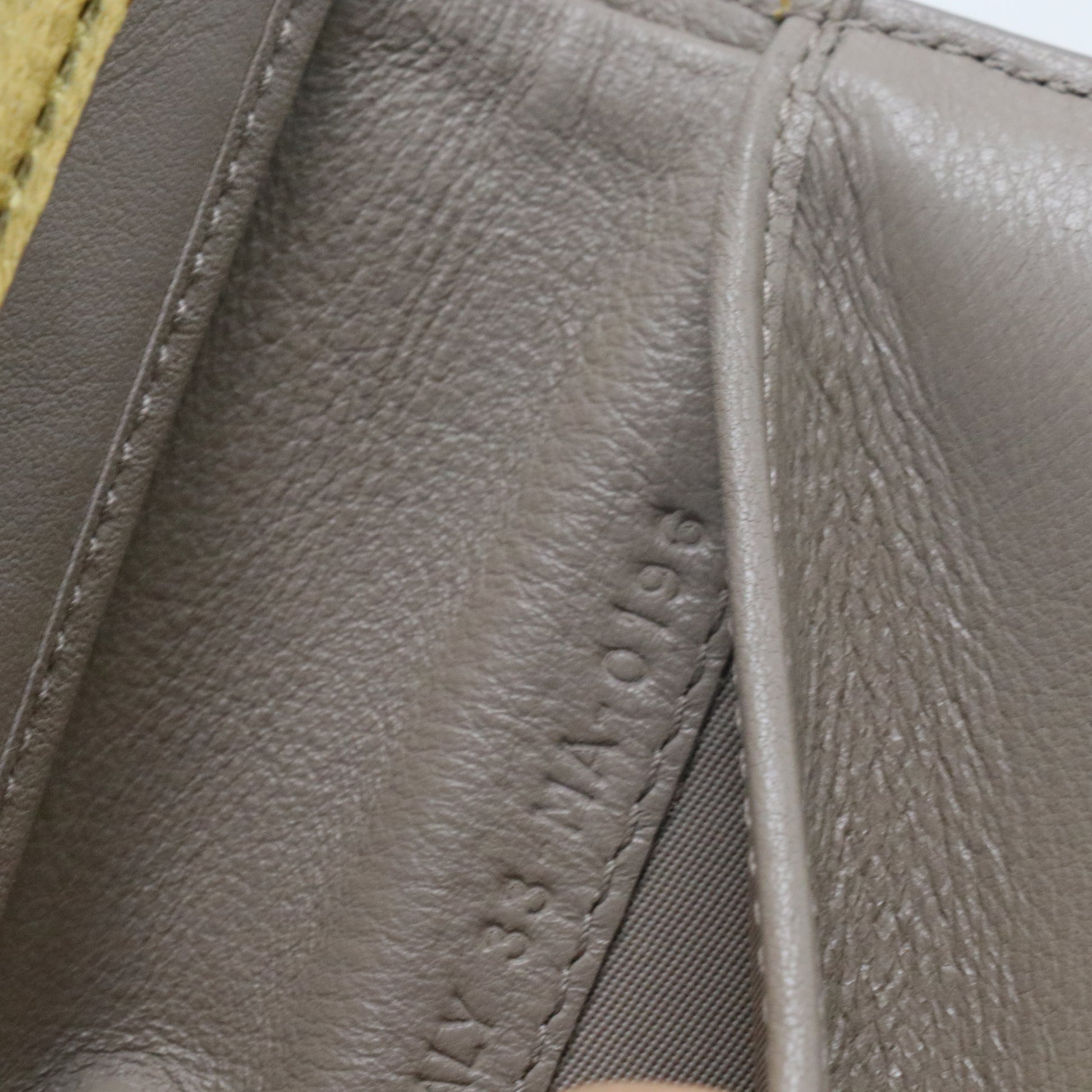 Metallic Goatskin Diorever Tri-Fold Wallet