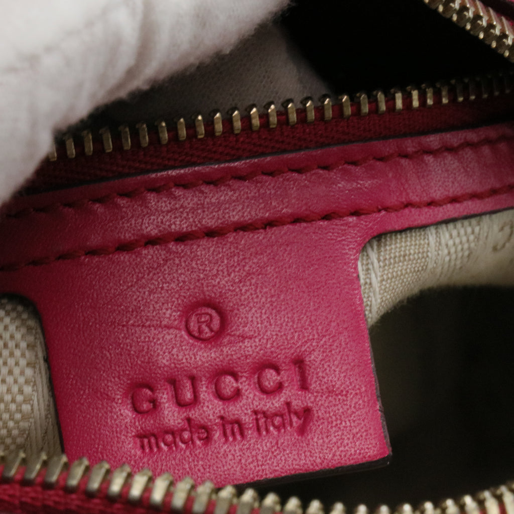 Bright Top Handle Bag Diamante Leather Small