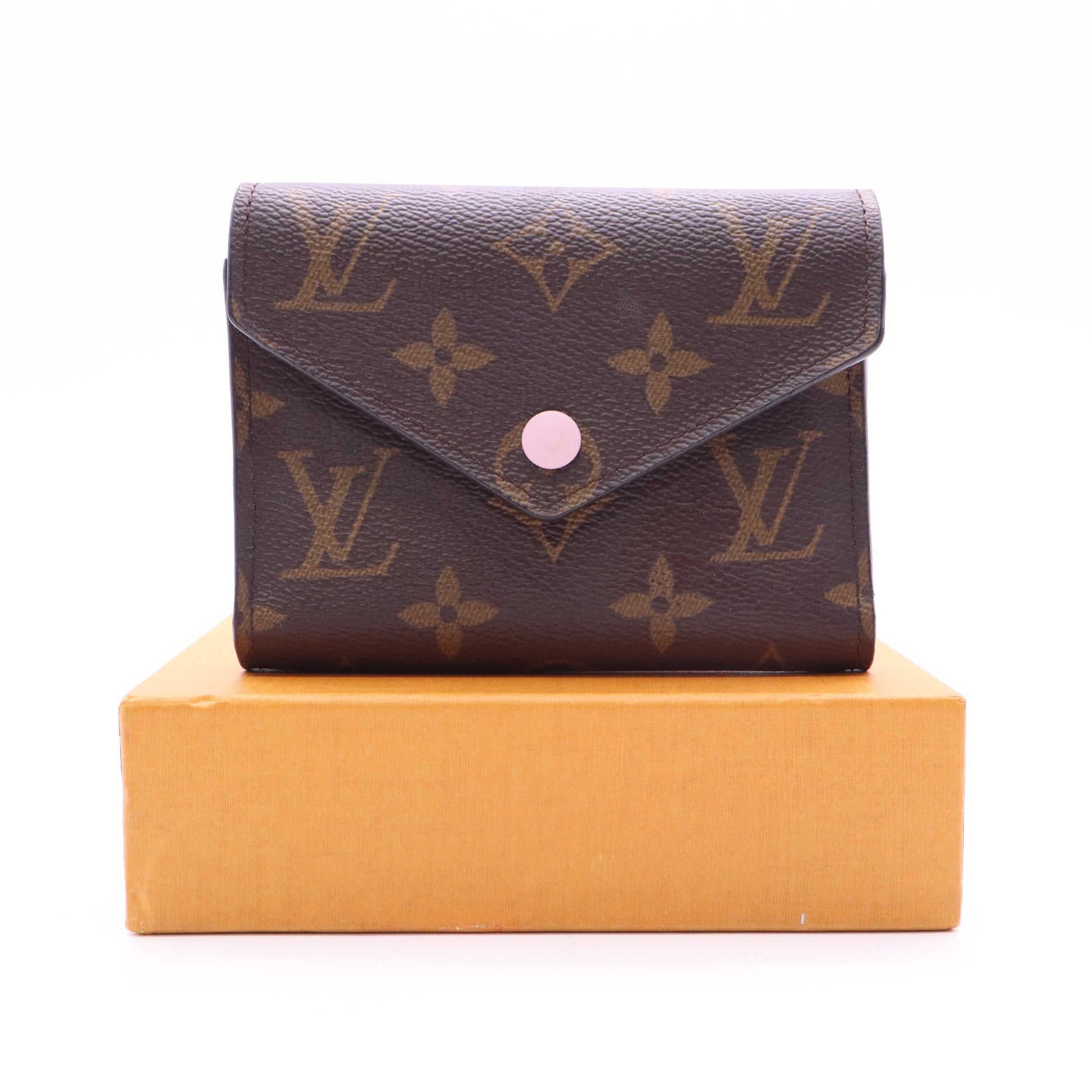 Louis Vuitton Monogram Victorine Wallet Rose Ballerine twins LDJ3536
