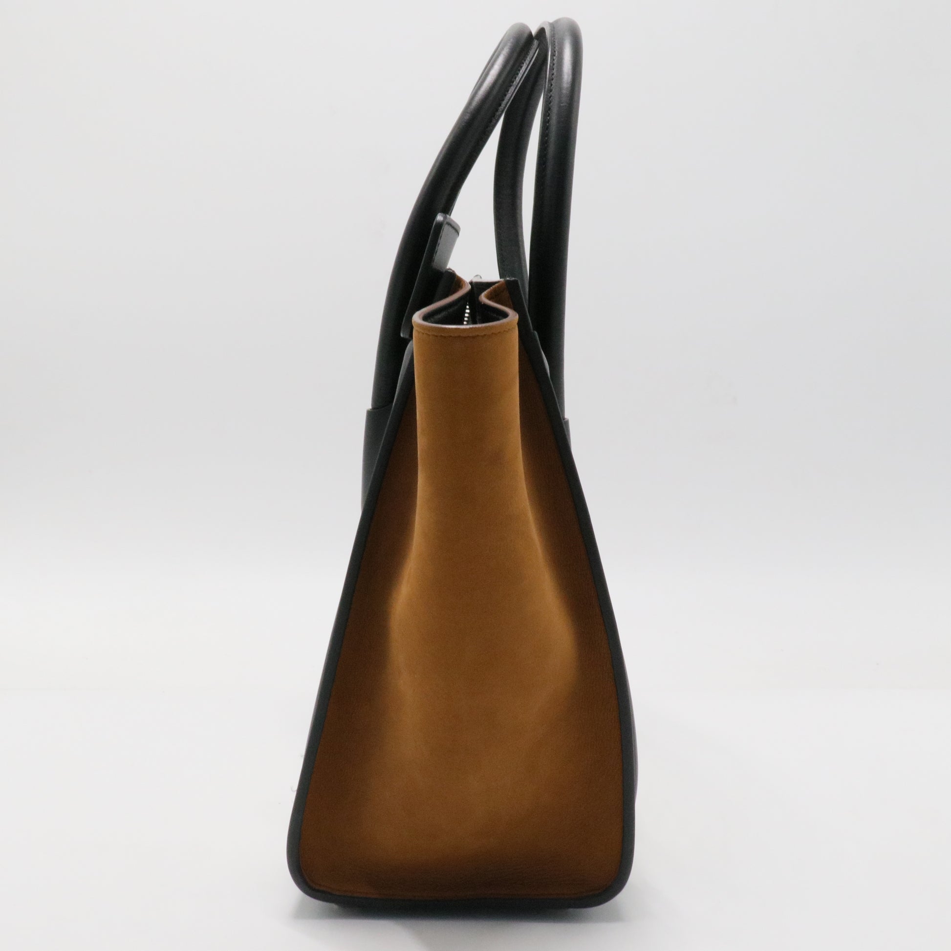 Tricolor Luggage Bag Leather Micro