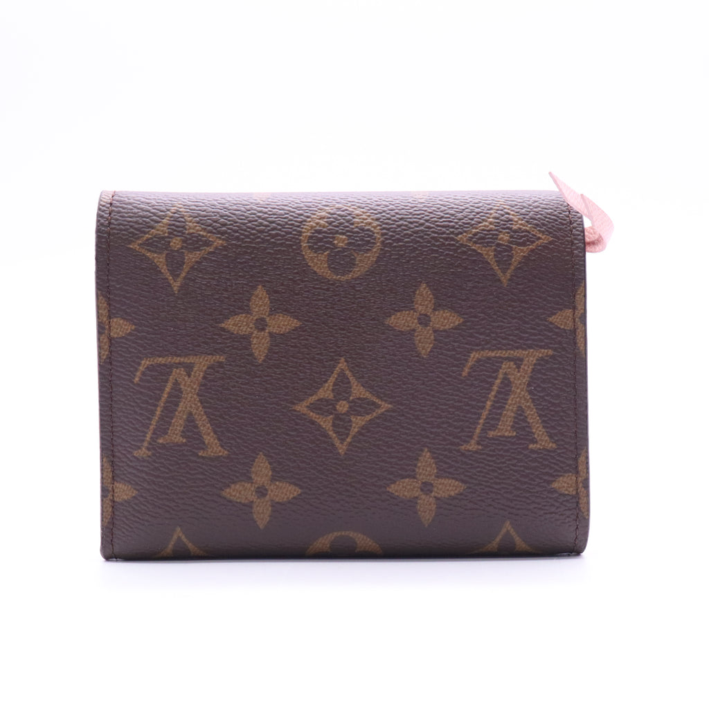 Louis Vuitton Monogram Victorine Wallet Rose Ballerine twins LDJ3536