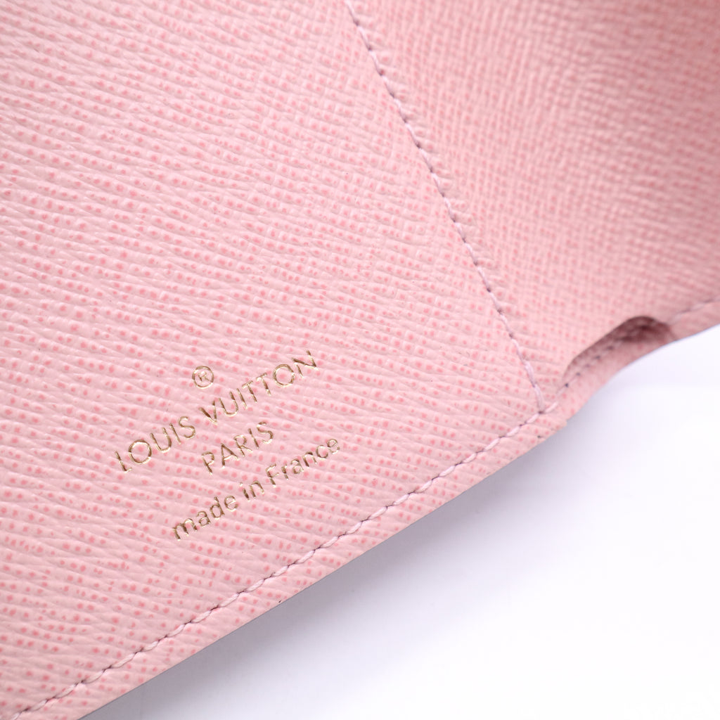 Louis Vuitton Monogram Victorine Wallet Rose Ballerine twins LDJ3536