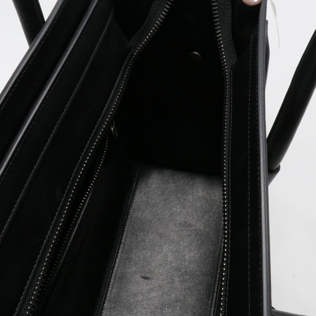 Tricolor Luggage Bag Leather Micro