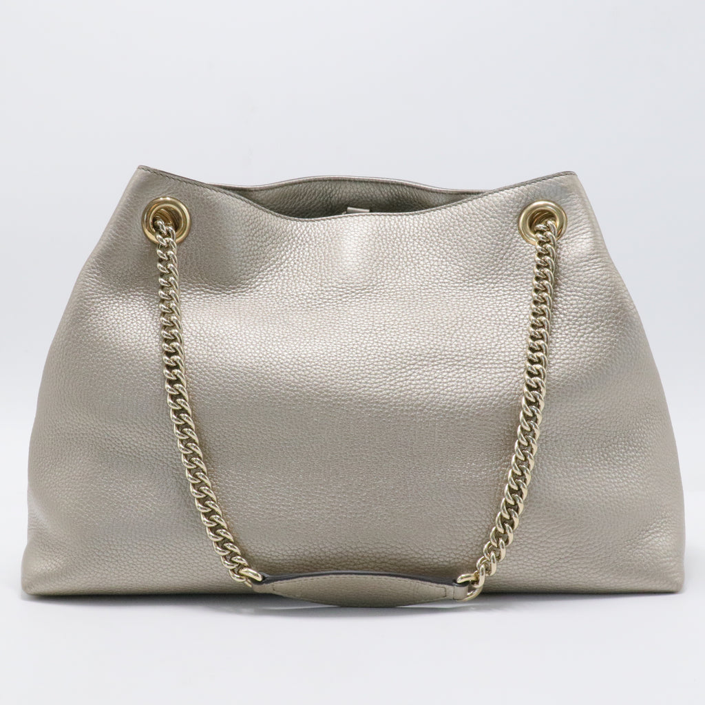 Soho Chain Strap Shoulder Bag Leather Medium